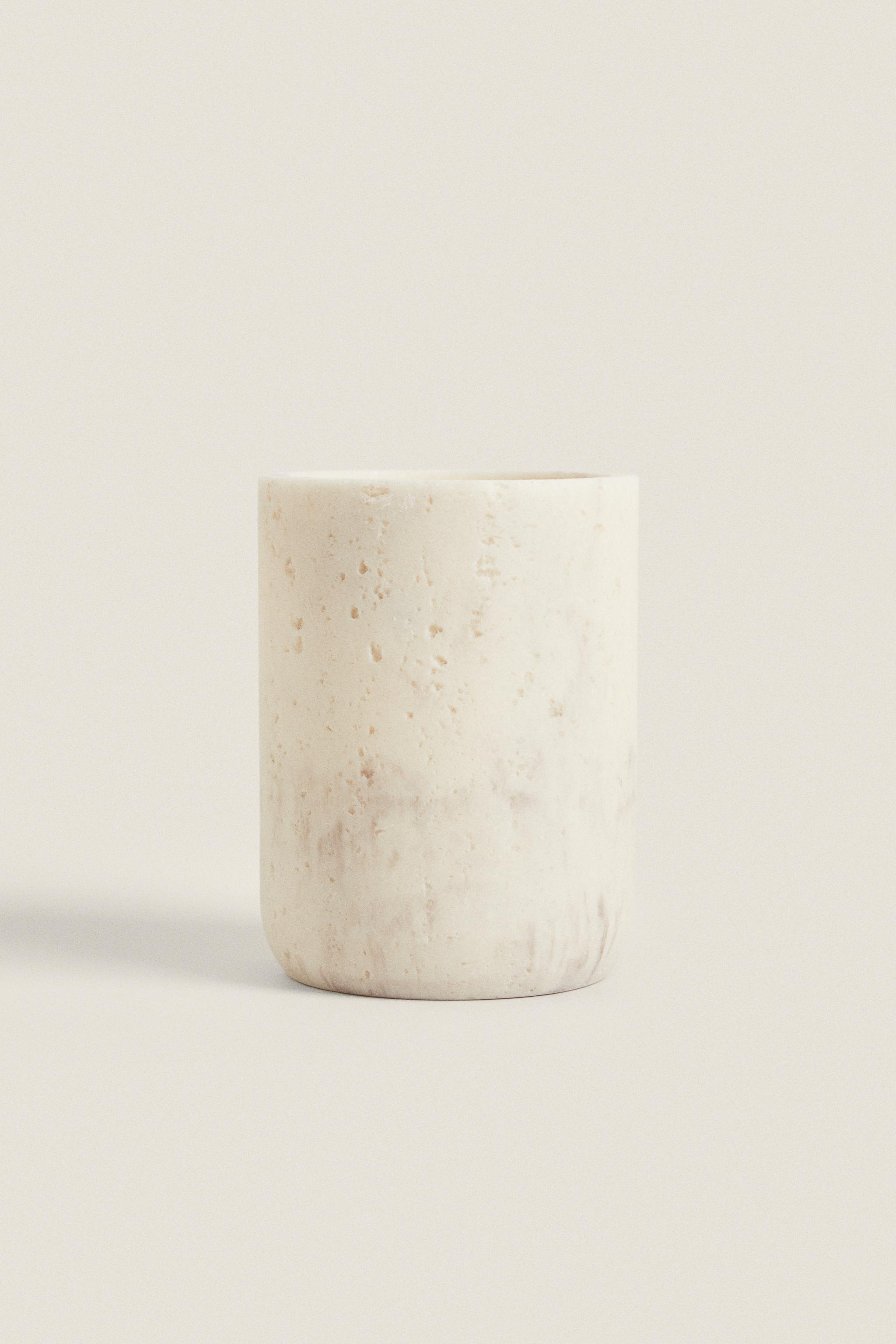 MARBLE EFFECT RESIN TOOTHBRUSH CUP Zara Home