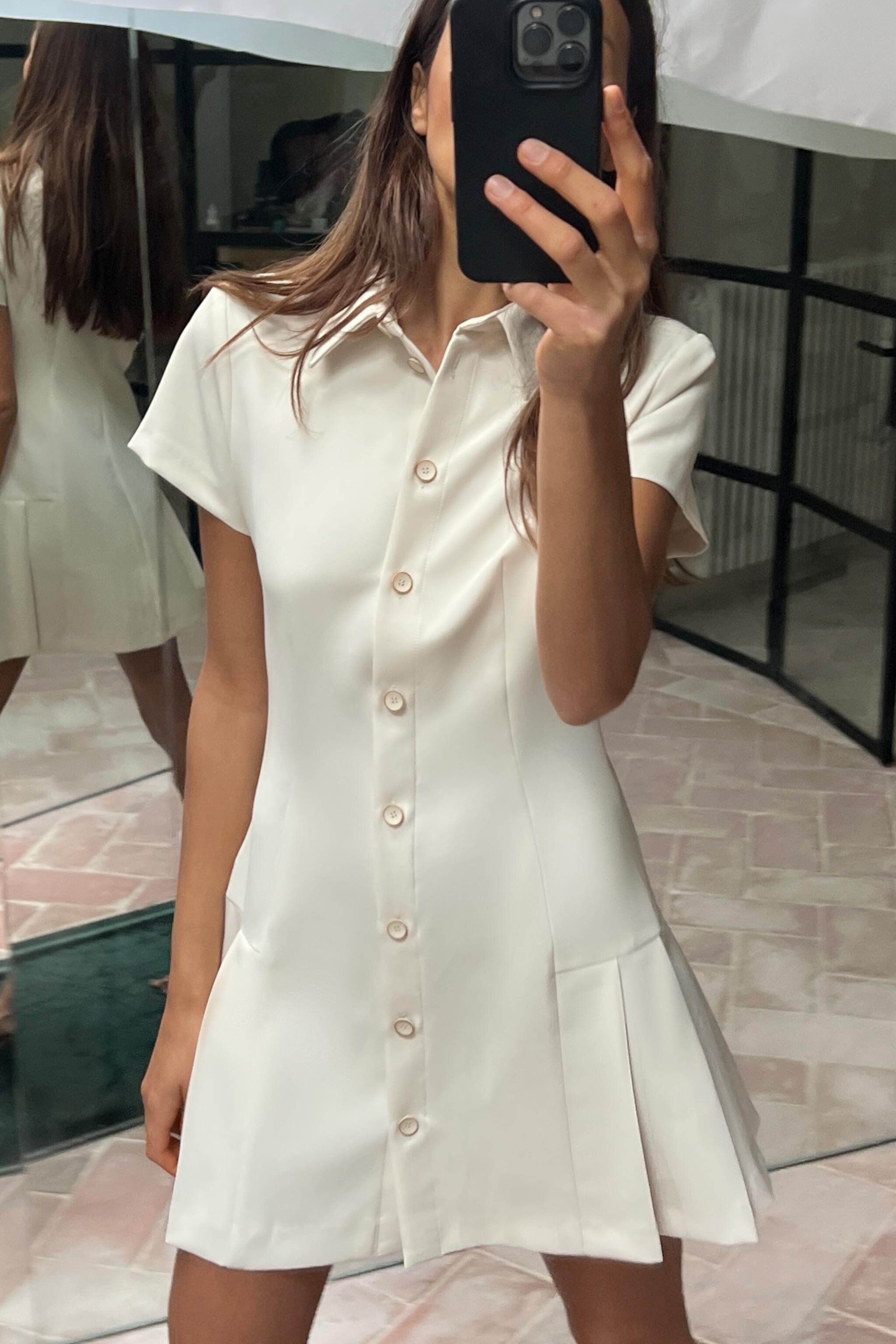 Женское Платье футболки-рубашки Zara MINI SHIRT DRESS ZARA