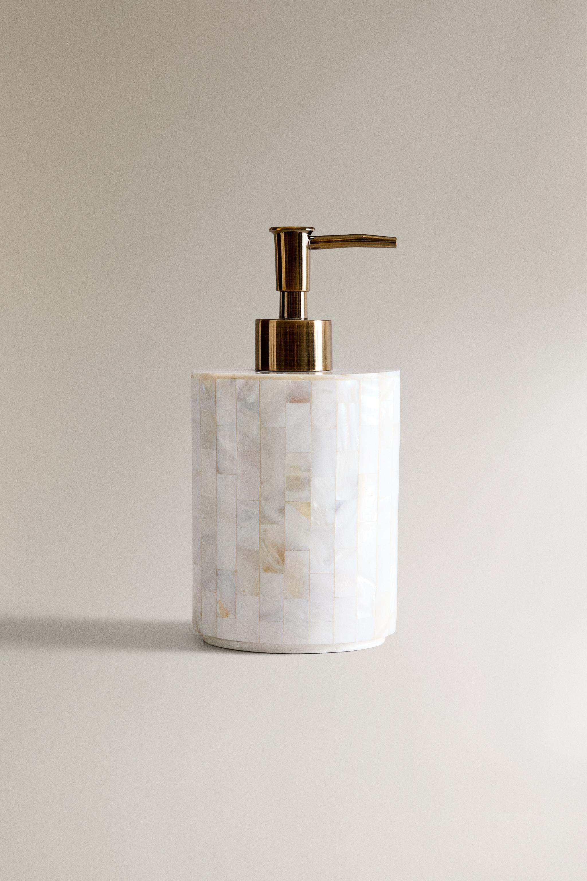 MOTHER-OF-PEARL-EFFECT SOAP DISPENSER Zara Home