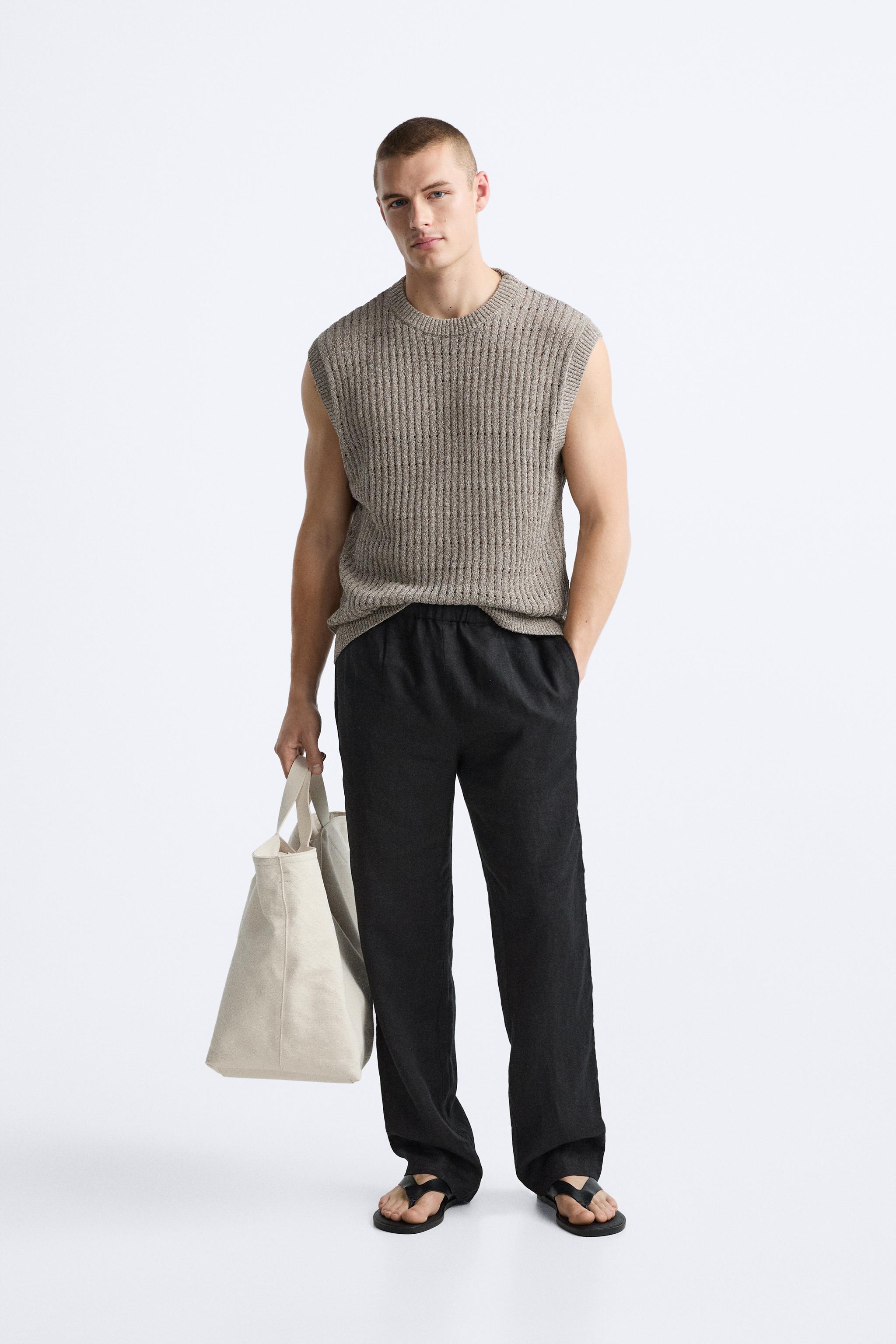  Жилет Zara OPEN KNIT VEST ZARA