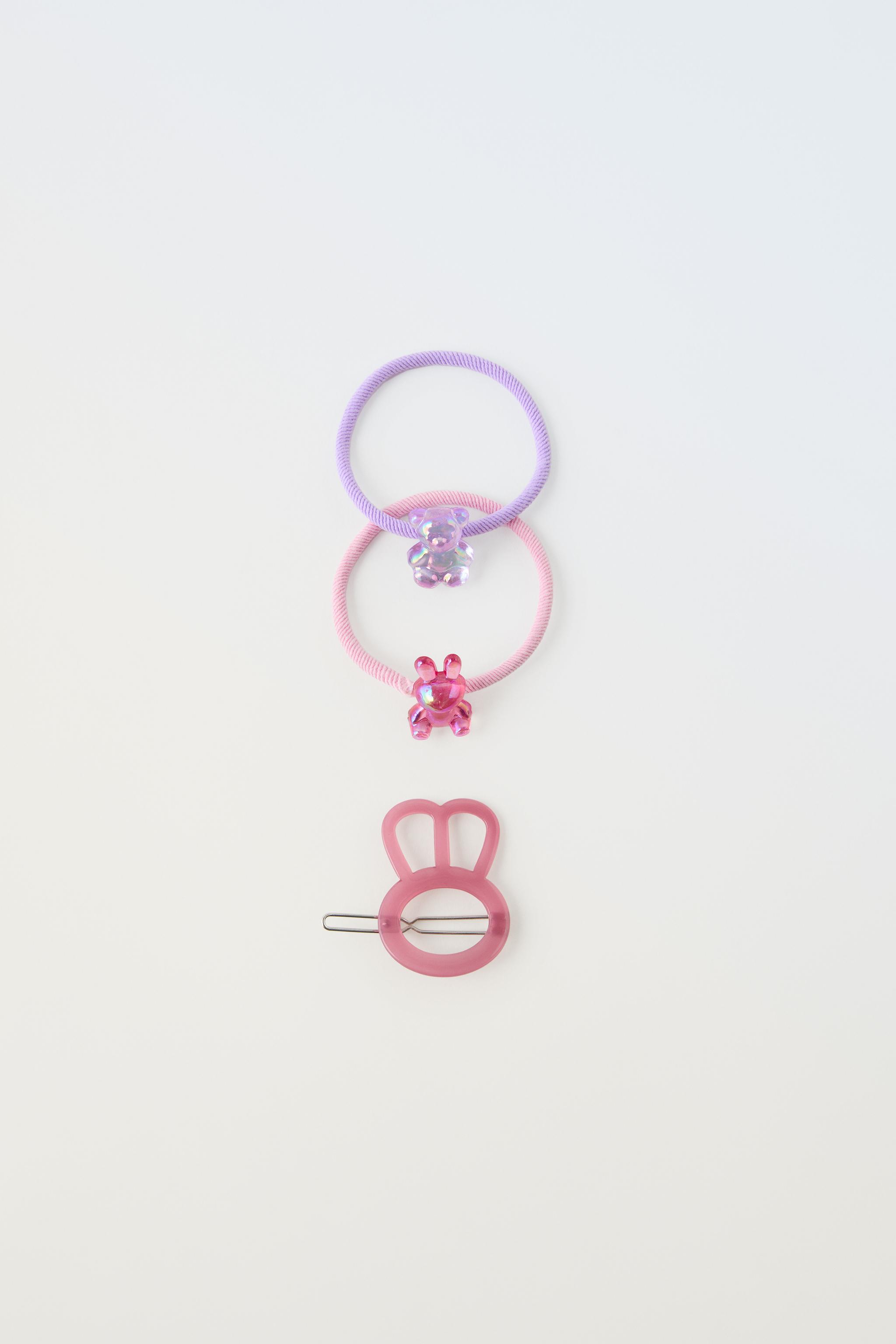 Заколка для волос ZARA PACK OF ANIMAL HAIR TIES AND CLIP ZARA