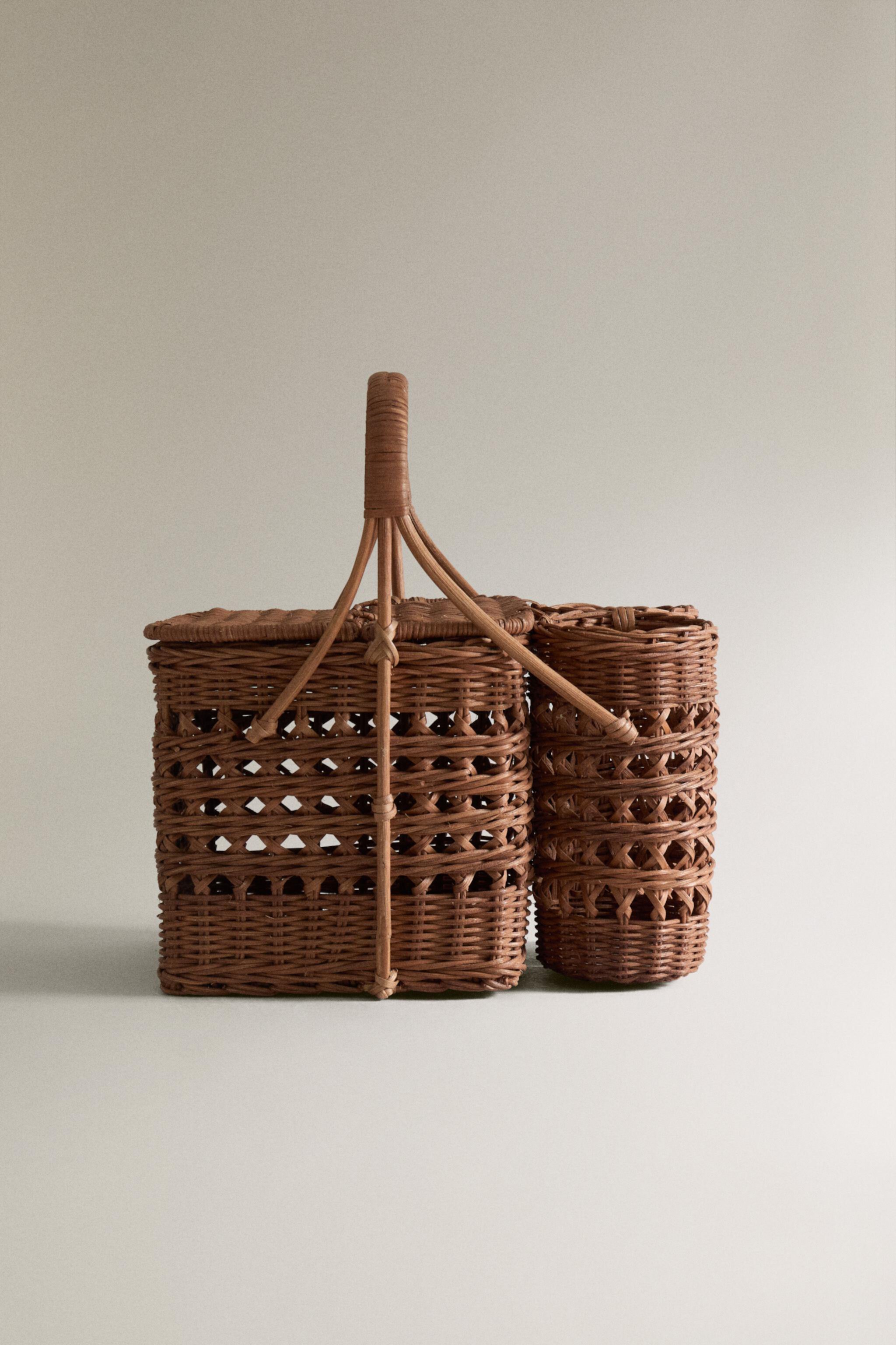 Корзина для пикника Zarahome RATTAN PICNIC BASKET Zarahome