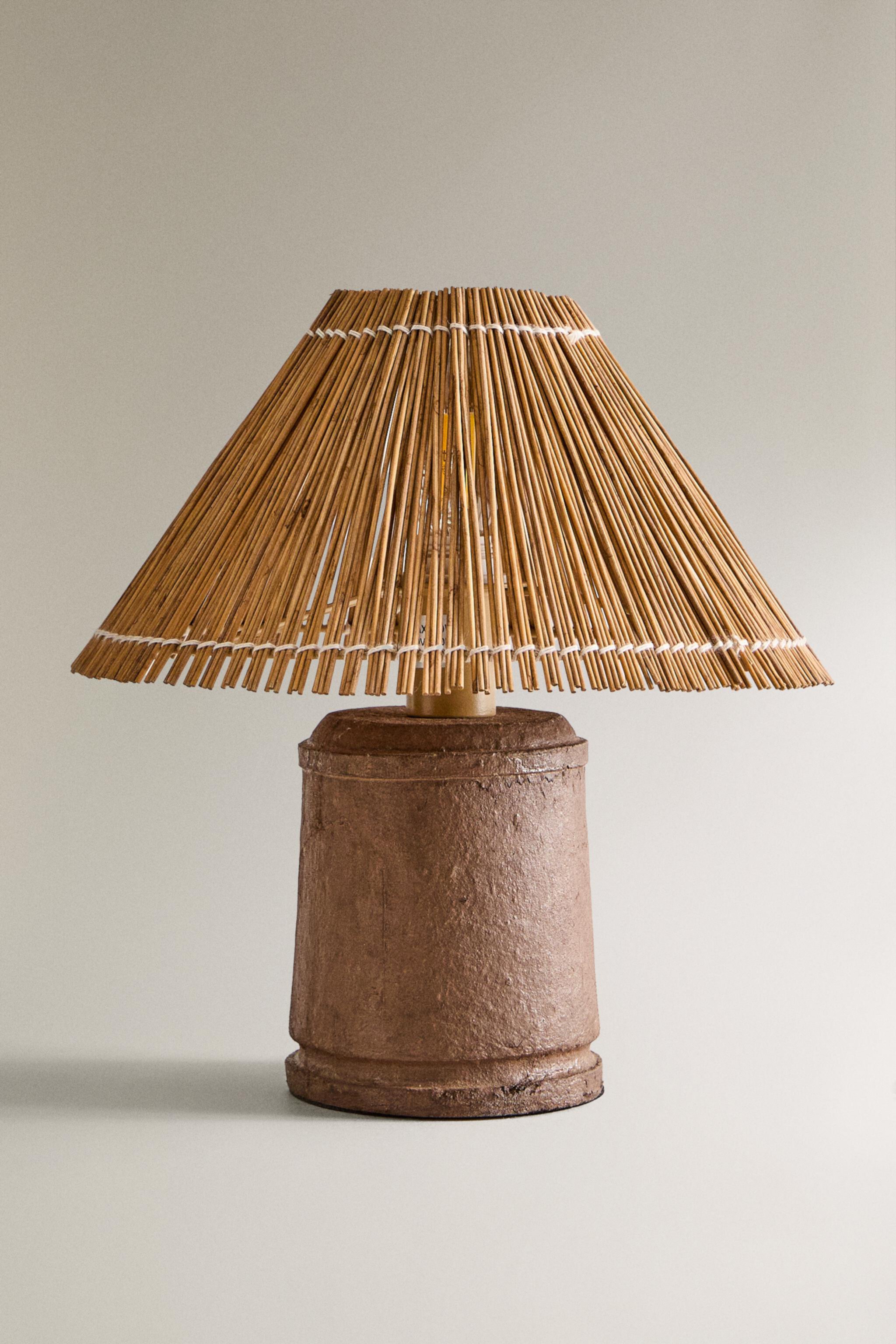 RATTAN TABLE LAMP Zara Home