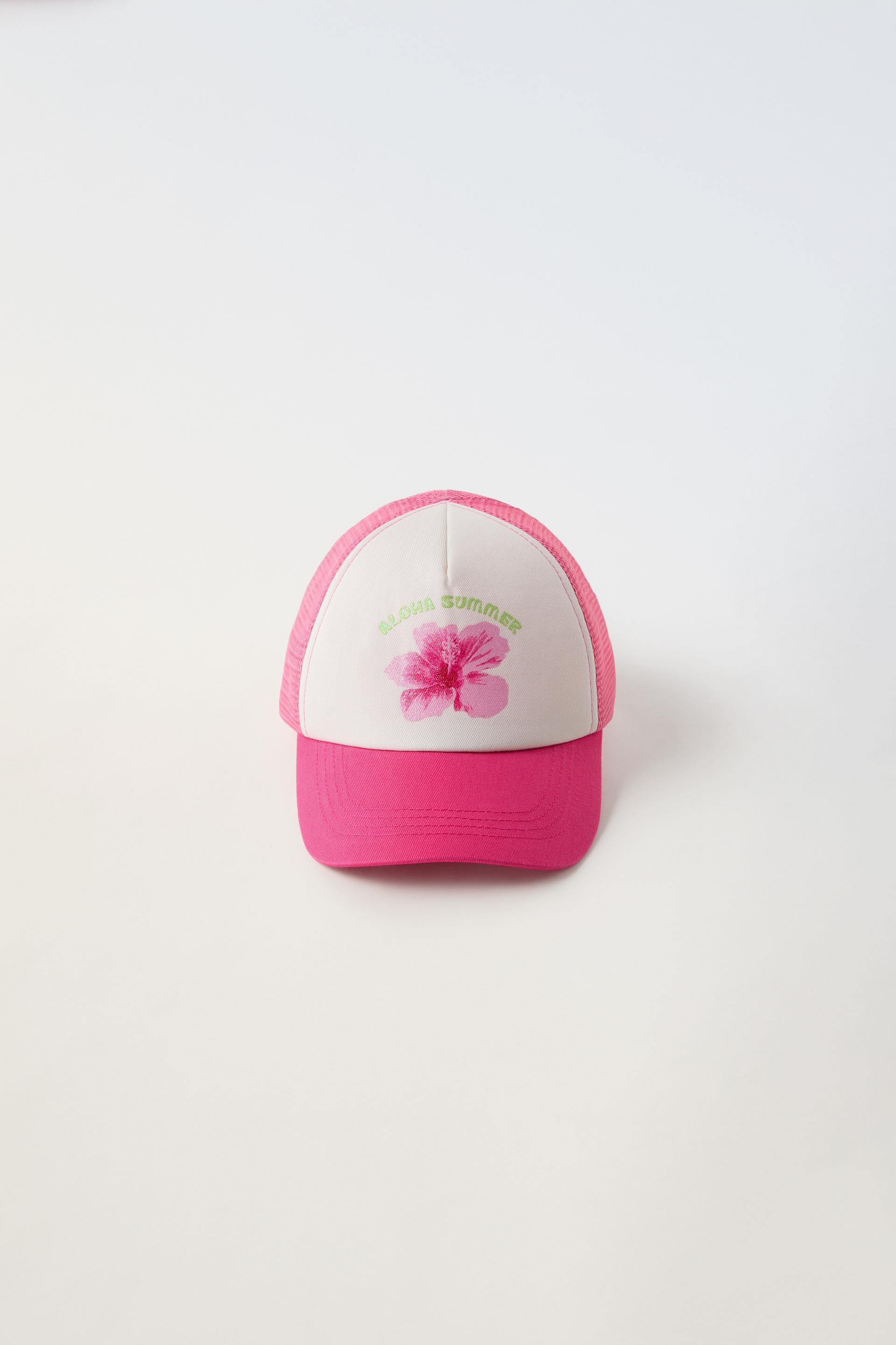 Бейсболка ZARA SHIMMERY FLOWER MESH CAP ZARA