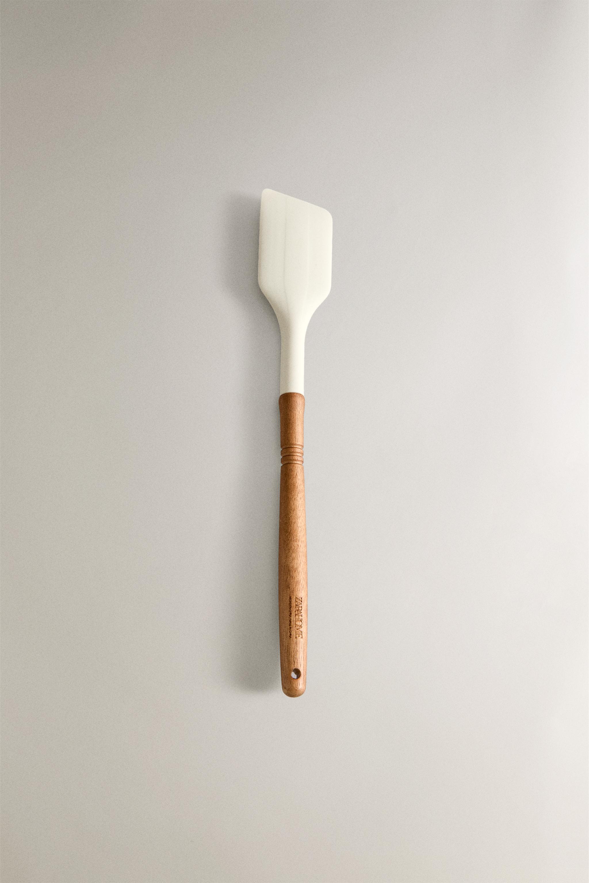 SILICONE AND WOODEN SPATULA Zarahome