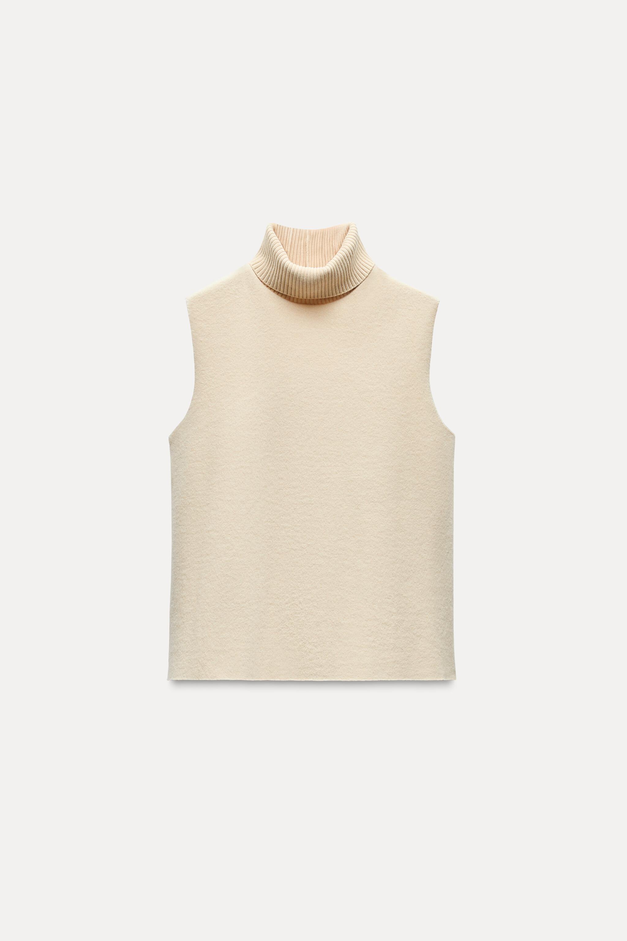 Женский Пуловер Zara SOFT HIGH COLLAR TOP ZARA