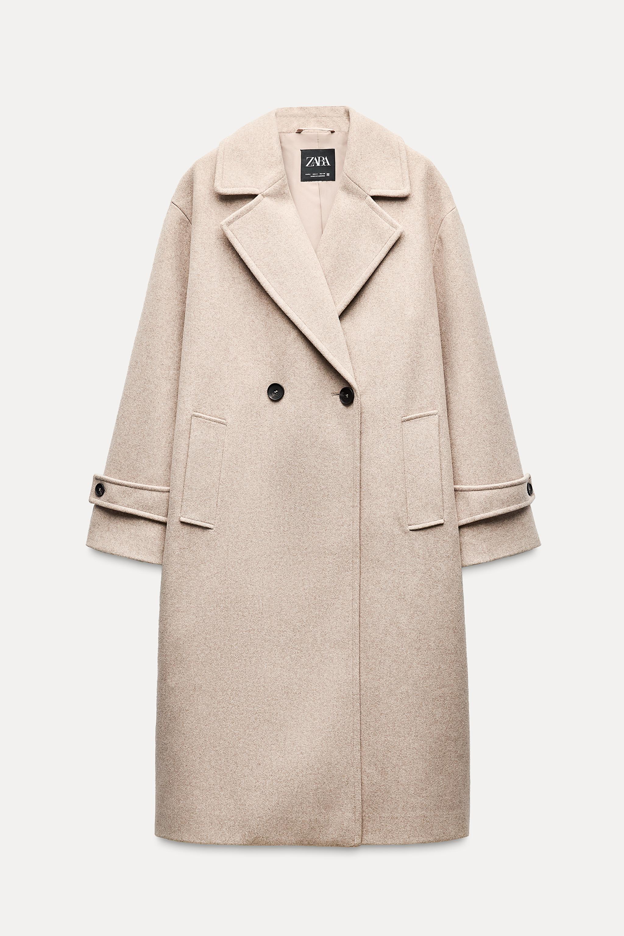 Женская Повседневная куртка ZARA SOFT OVERSIZED COAT ZARA