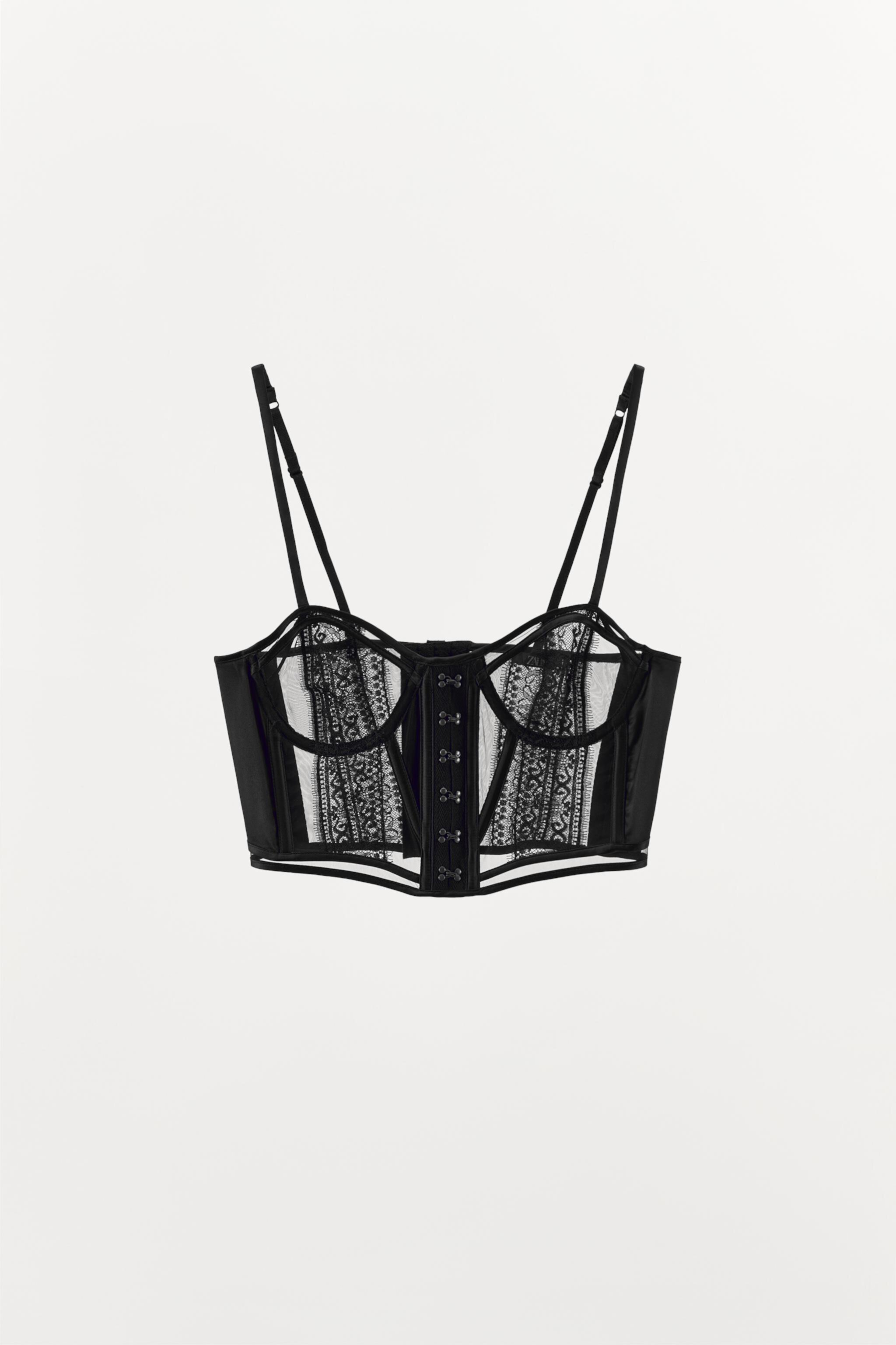 STRAPPY LACE CORSET ZARA