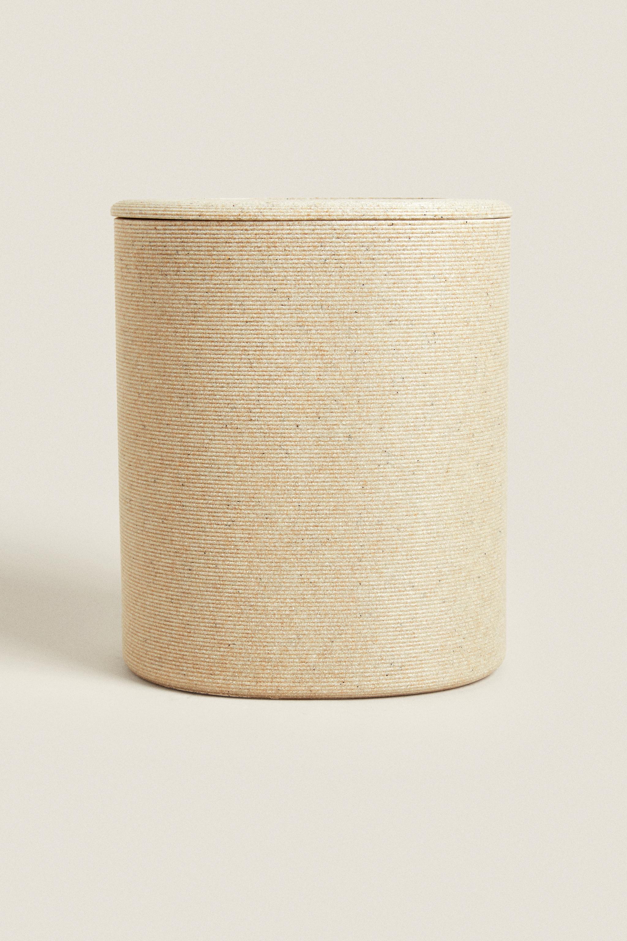 STRIPED RESIN BATHROOM WASTEPAPER BASKET Zara Home