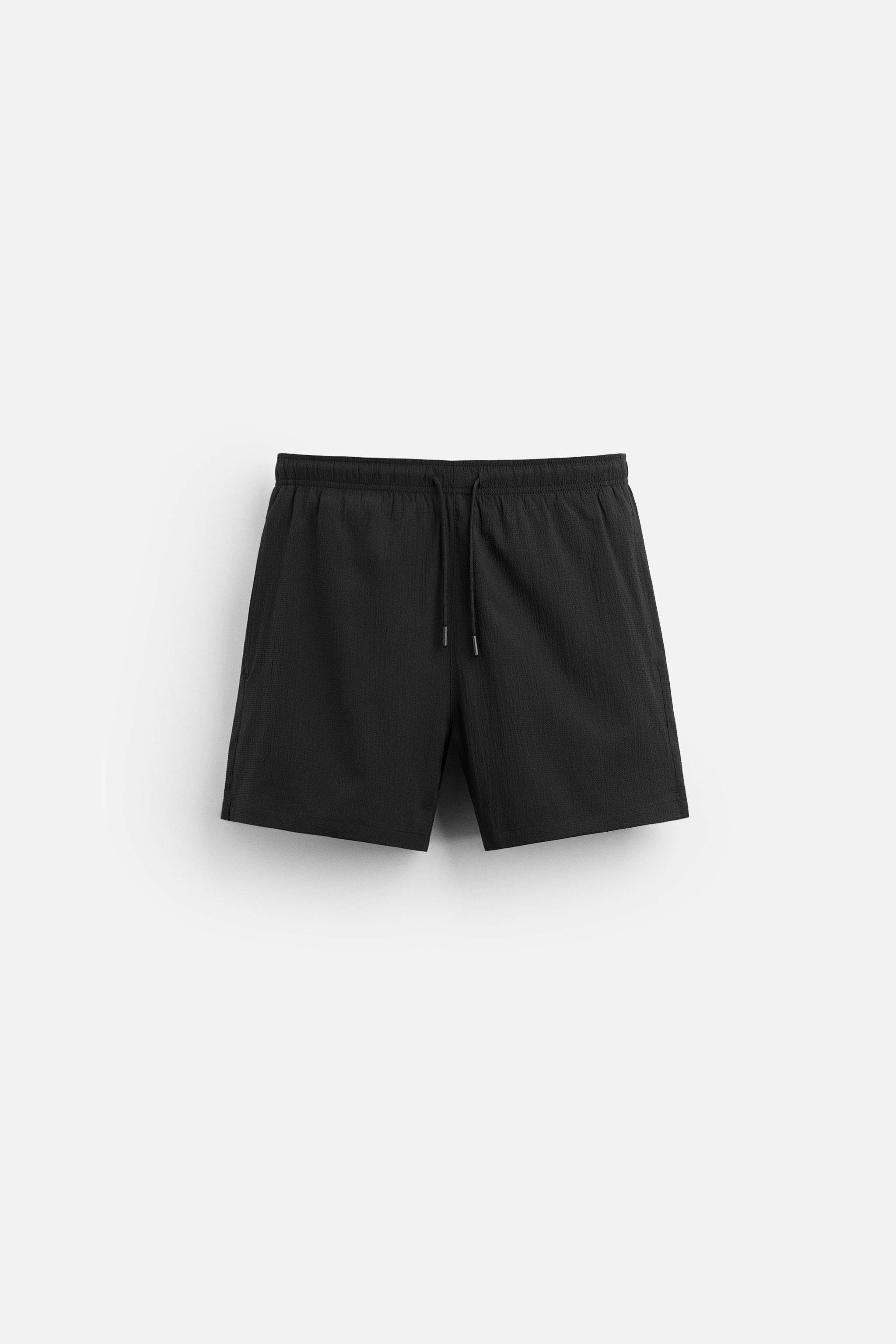 Мужские Шорты для плавания Zara STRUCTURED REGULAR SWIM SHORTS ZARA