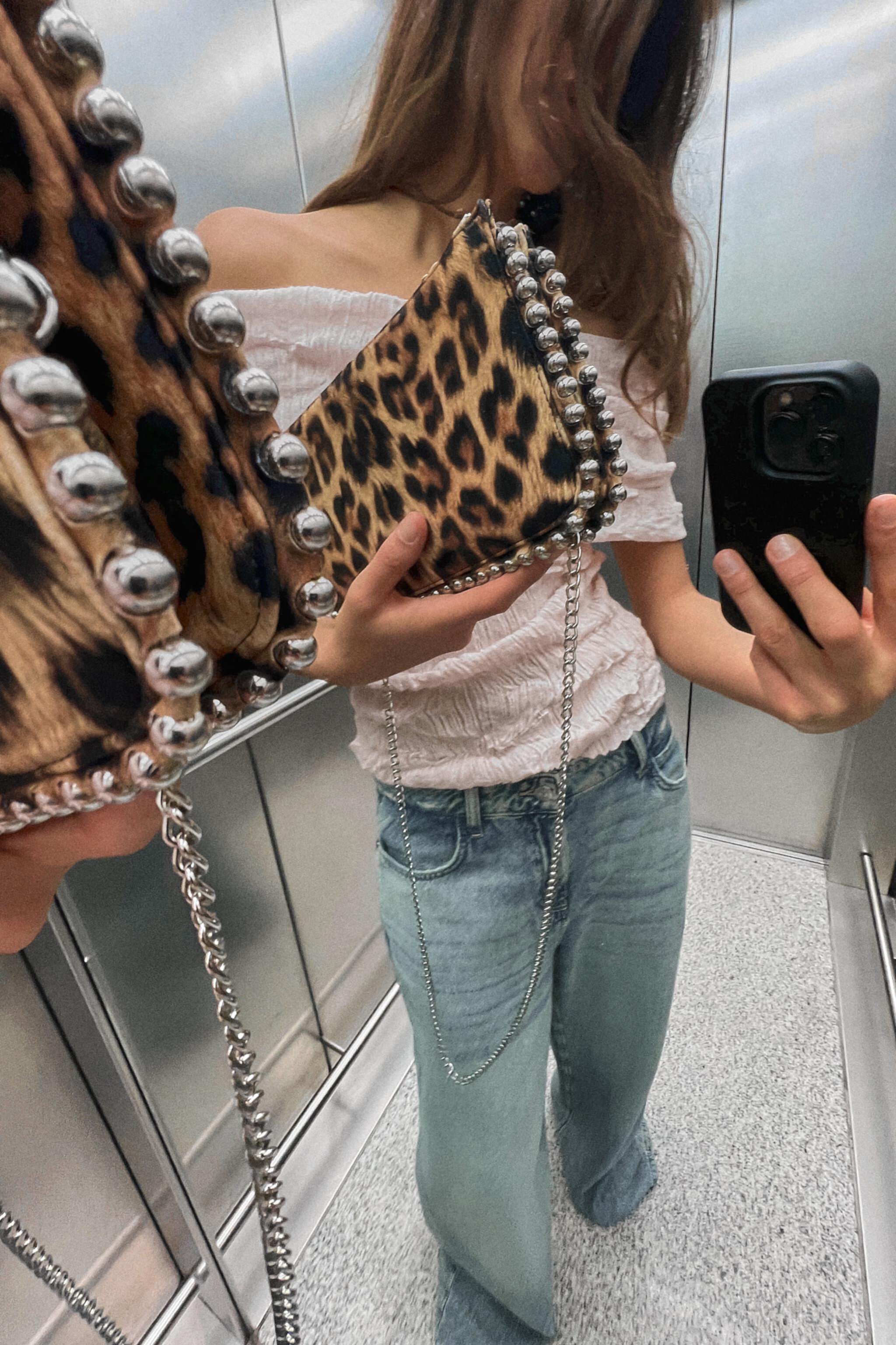 Сумка-кошелек ZARA STUDDED CROSSBODY ZARA