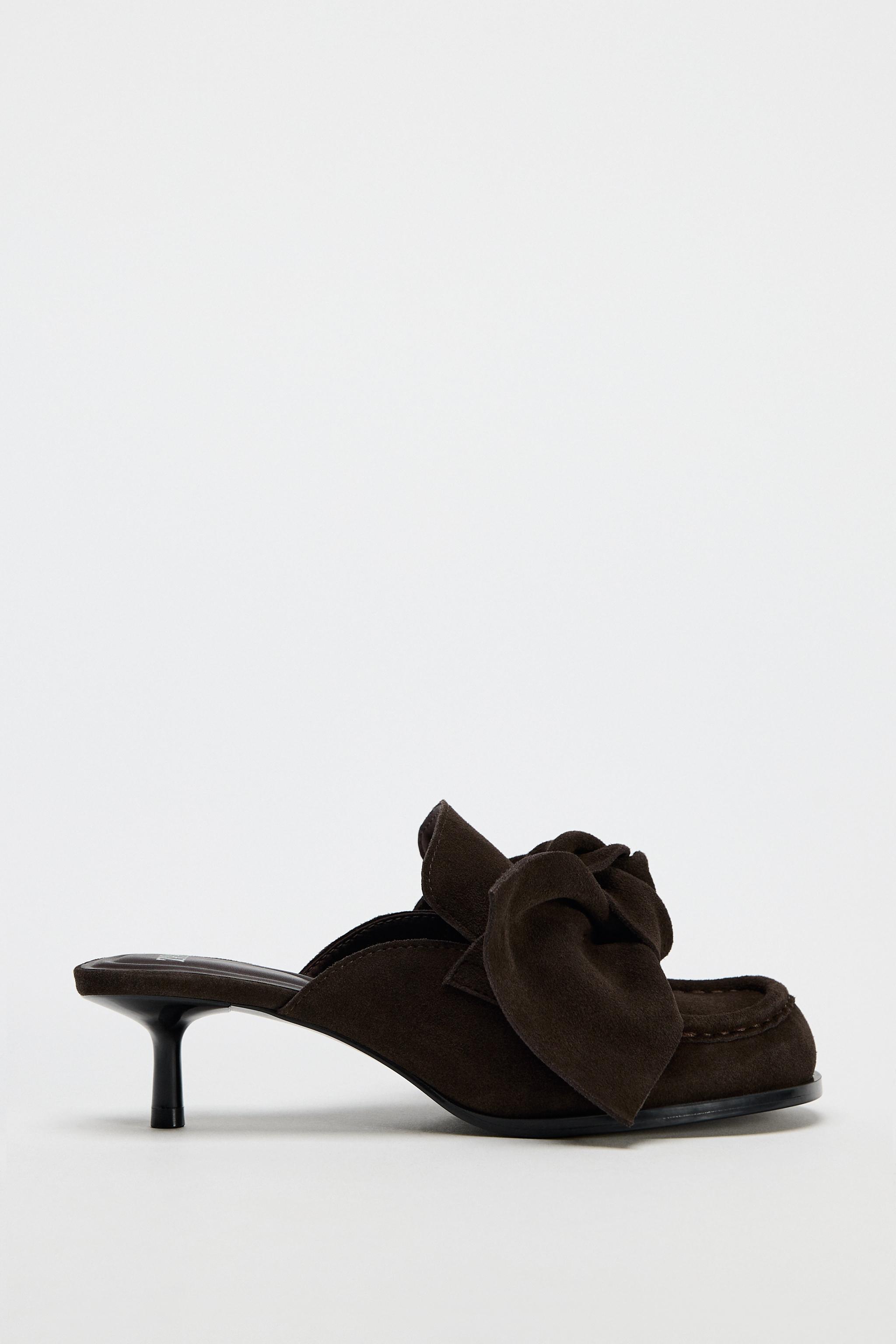 Женские Лодочки Zara Suede Bow High Heel ZARA