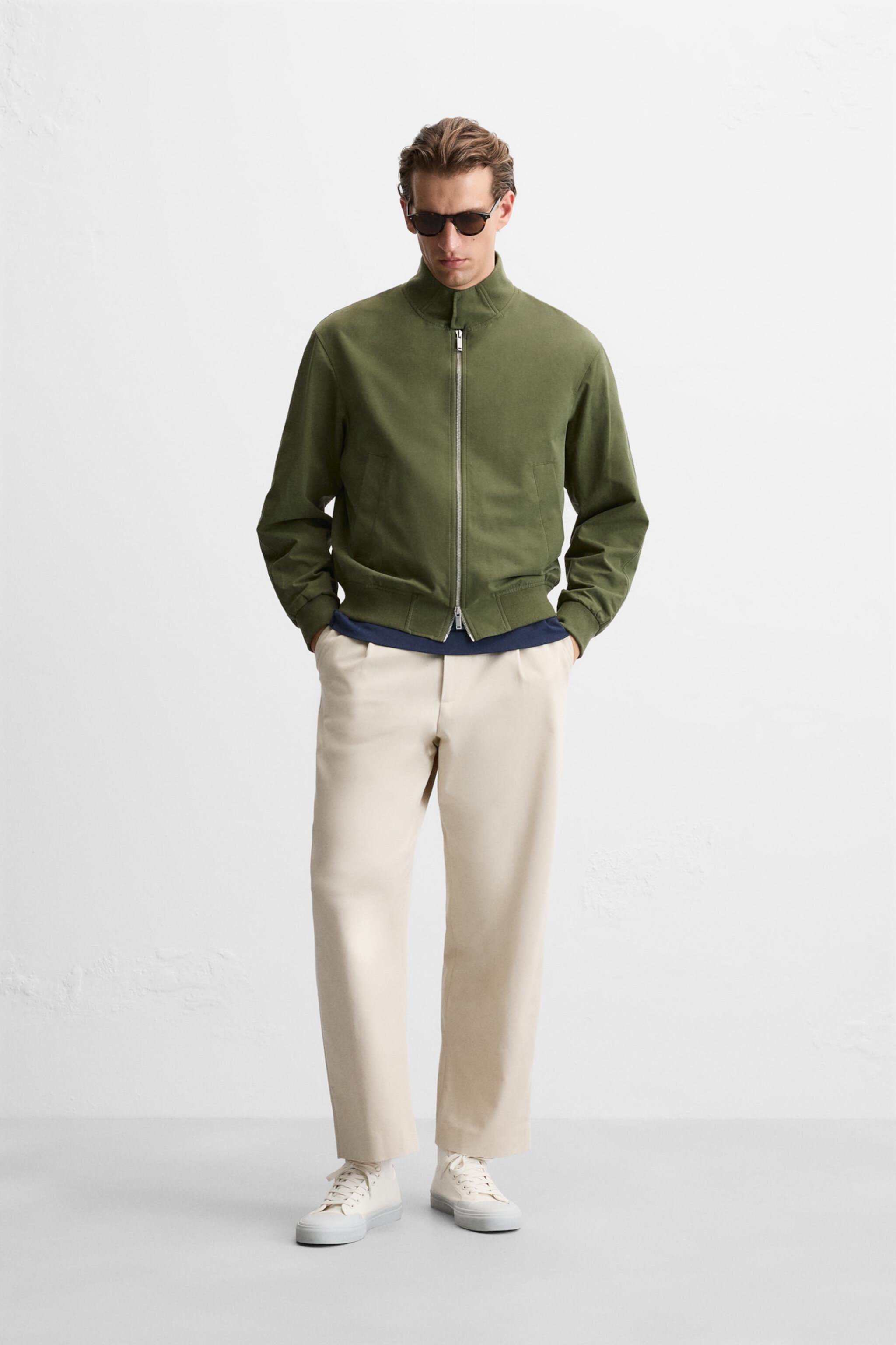 Мужской Бомбер ZARA TECHNICAL BOMBER JACKET ZARA