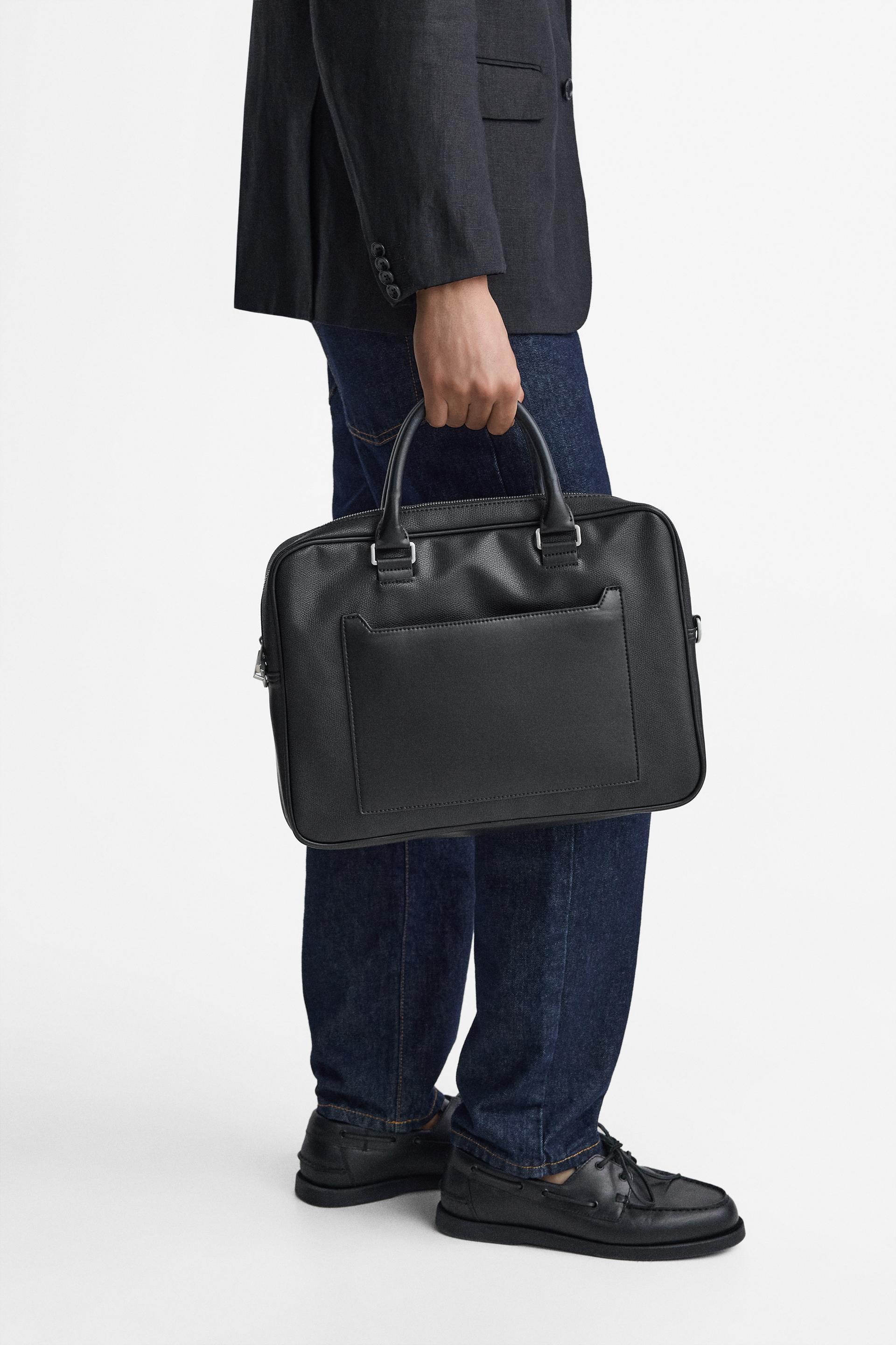 Портфель ZARA TEXTURED BRIEFCASE ZARA