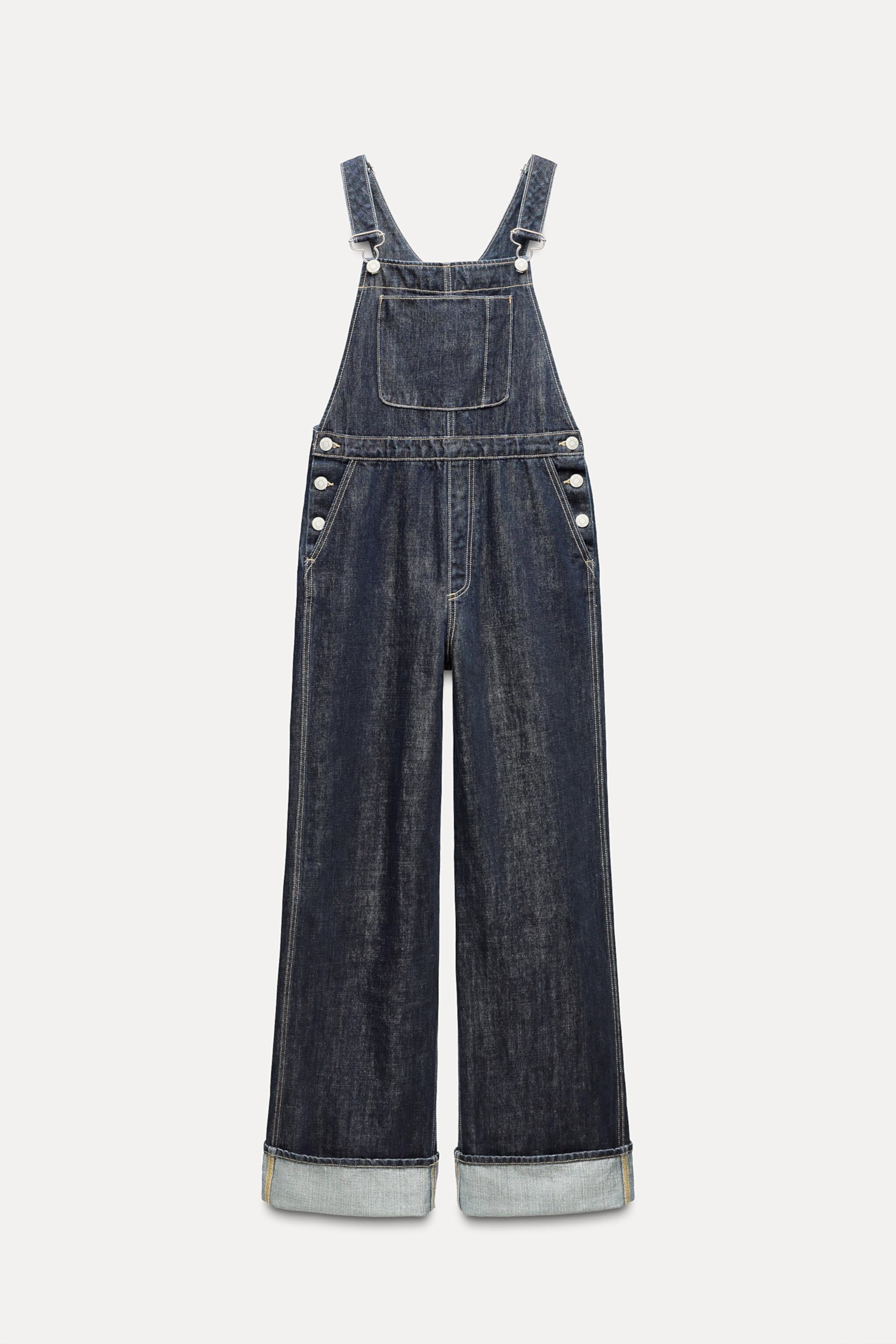 TRF LONG DENIM OVERALLS ZARA