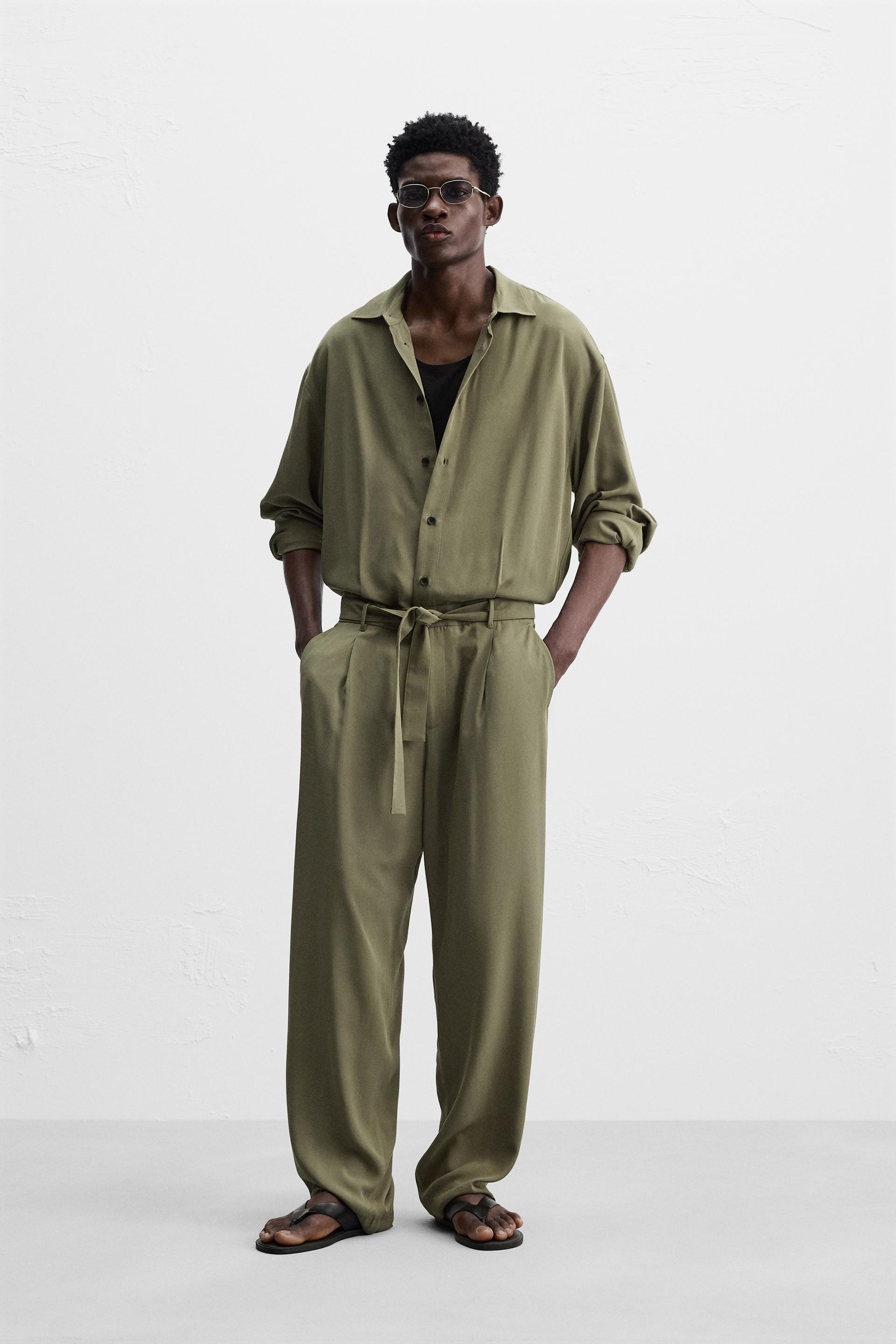  Комбинезон ZARA VISCOSE JUMPSUIT WITH BELT ZARA