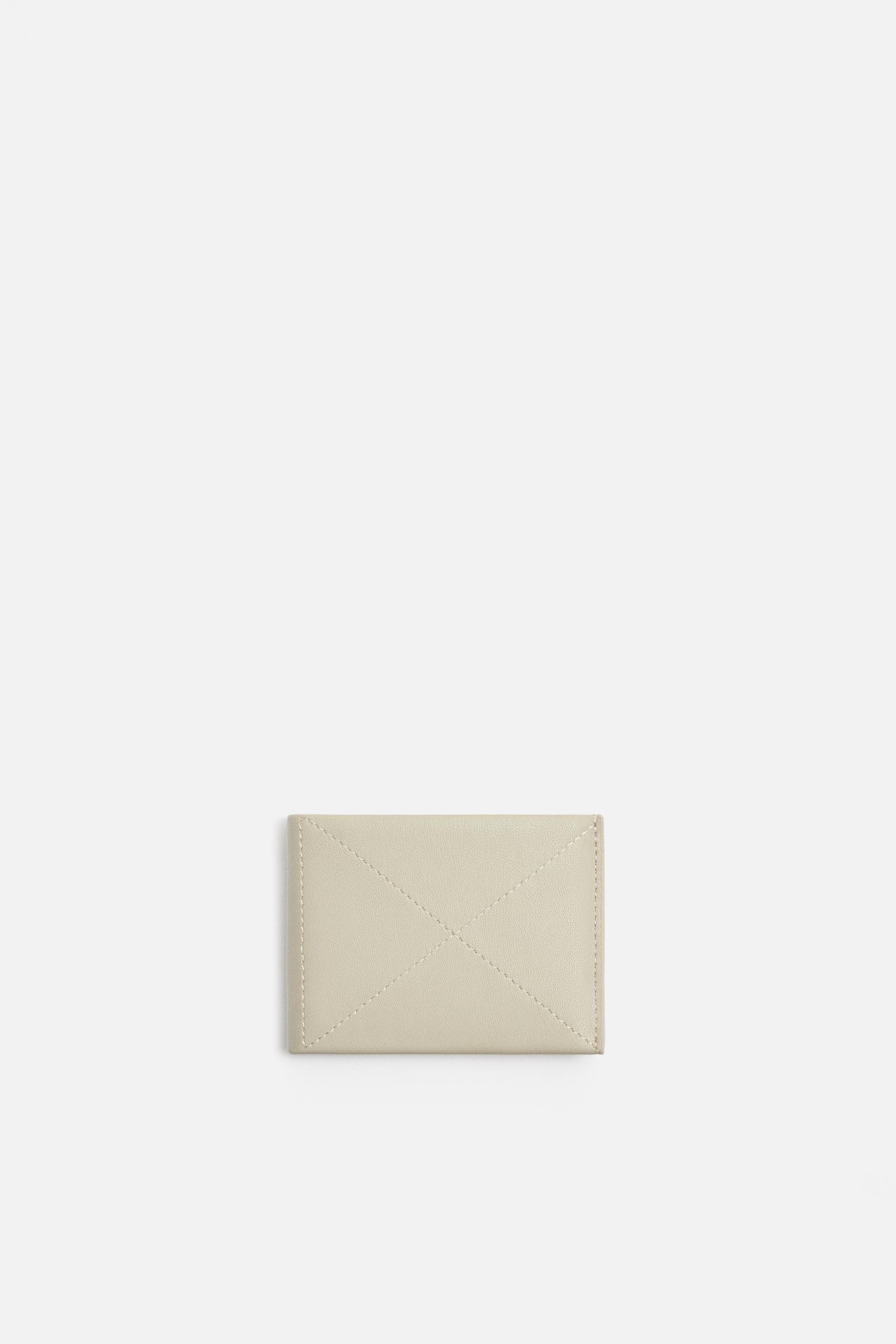 Бумажник ZARA WALLET WITH TOPSTITCHING ZARA