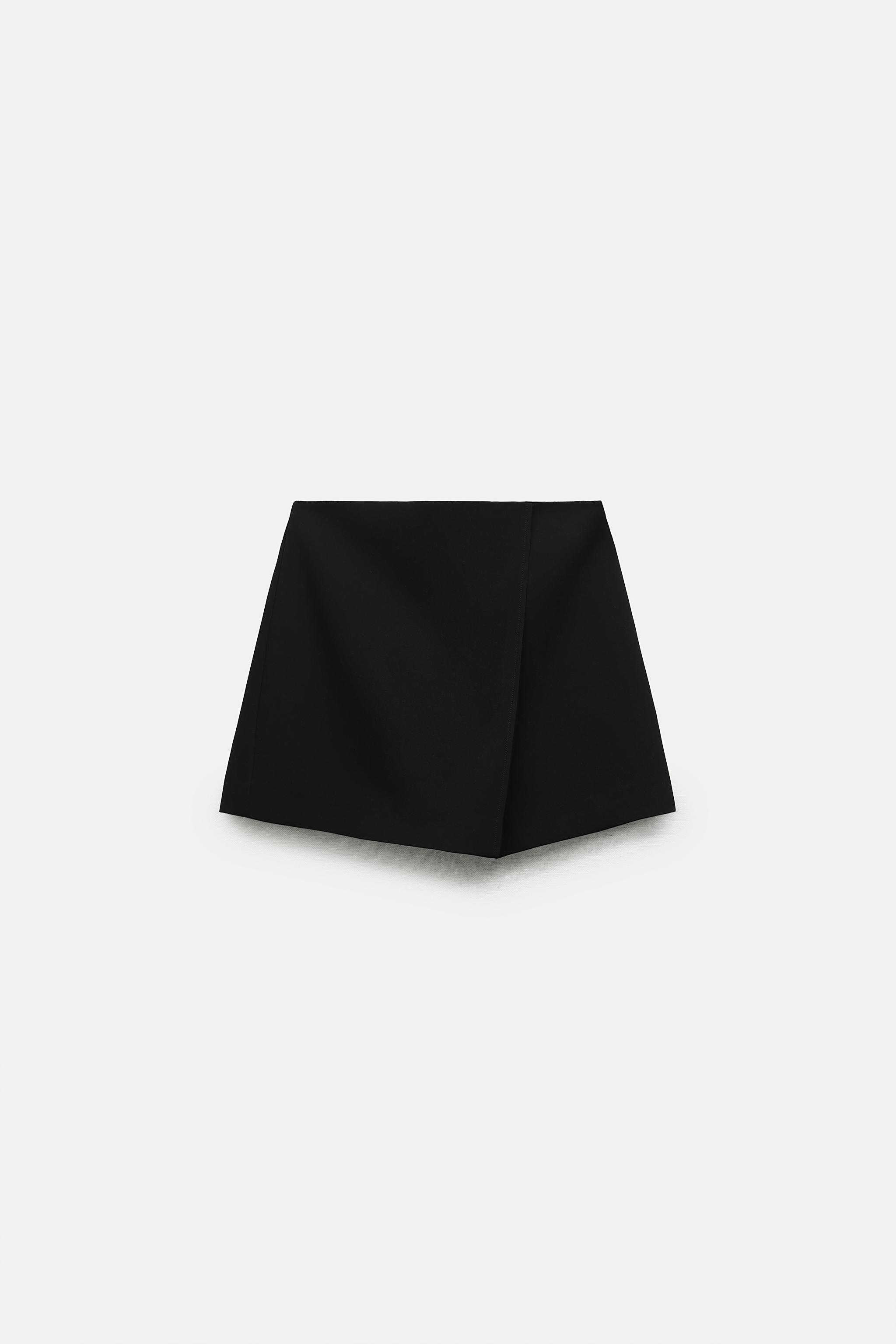 Женская Юбка-шорты ZARA WRAP FRONT SKORT ZARA