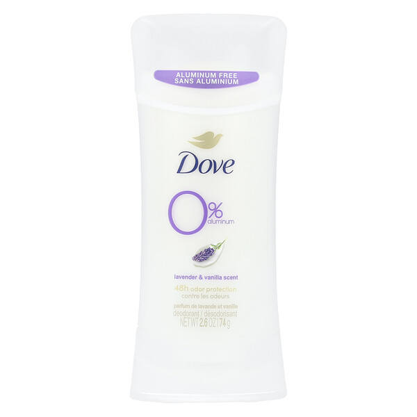 Aluminum Free Deodorant, Lavender & Vanilla Scent, 2.6 oz (74 g) Dove