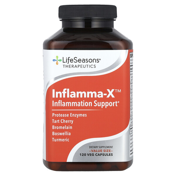 Inflamma-X™, 120 Veg Capsules (Вегетарианские капсулы) LifeSeasons