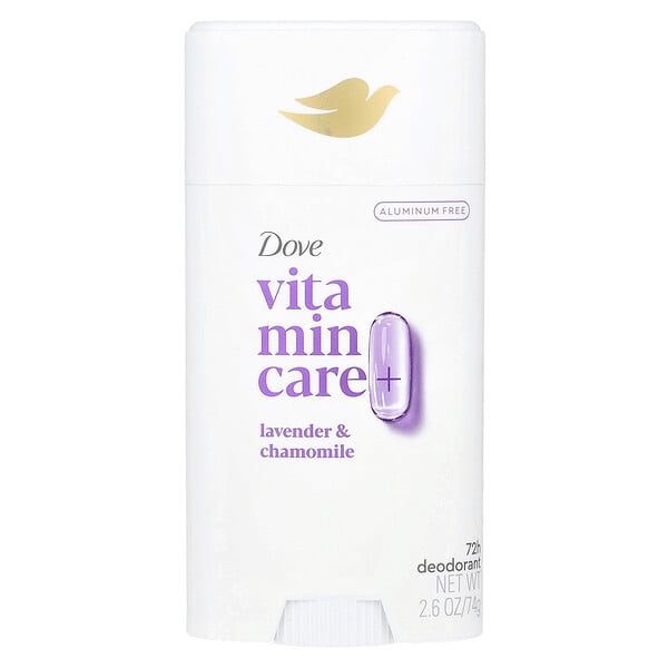 Vitamin Care+ Deodorant, Lavender & Chamomile, 2.6 oz (74 g) Dove