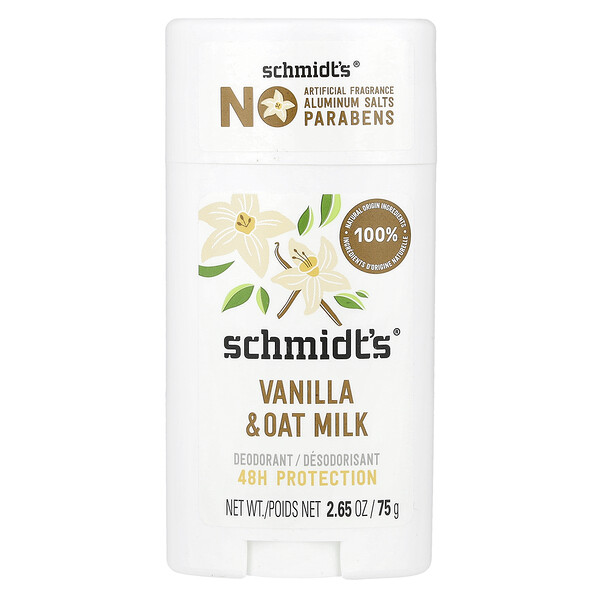 Deodorant, Vanilla & Oat Milk, 2.65 oz (75 g) Schmidt's