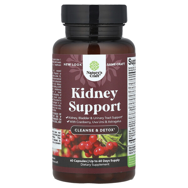 Kidney Support, 60 Capsules (Капсулы) Nature's Craft