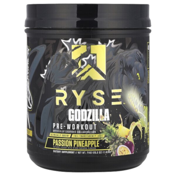 Godzilla, Pre-Workout, Passion Pineapple, 1.6 lbs (714 g) RYSE