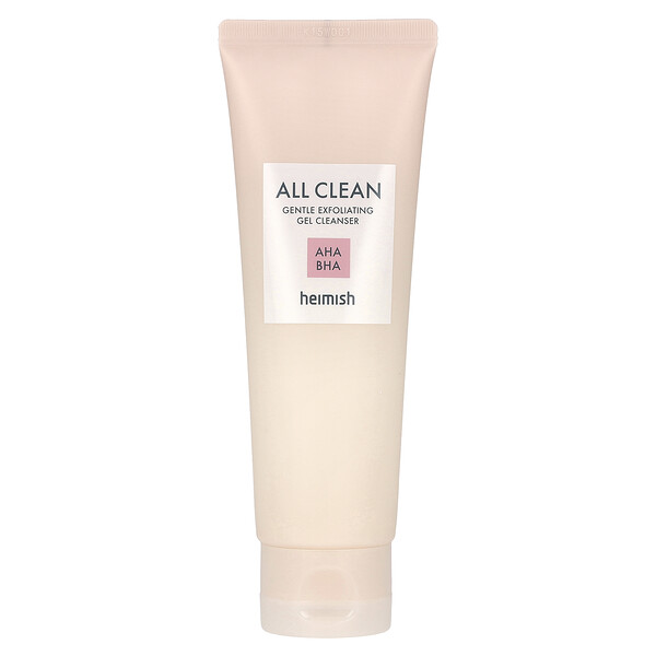 All Clean, Gentle Exfoliating Gel (Гель) Cleanser, AHA BHA, 4.39 fl oz (Жидкие унции) (130 ml) Heimish