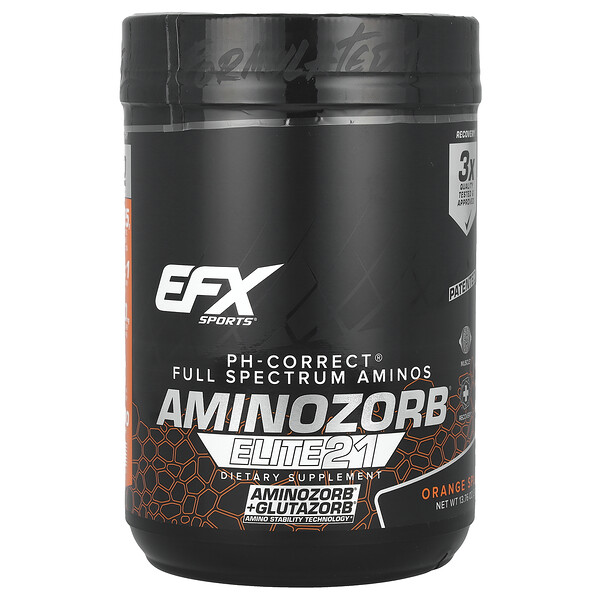 AminoZorb® Elite 21, Orange Splash, 13.76 oz (Унции) (390 g) EFX Sports