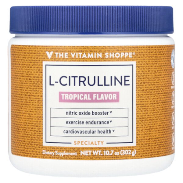 L-Citrulline, Tropical, 10.7 oz (Унции) (302 g) The Vitamin Shoppe