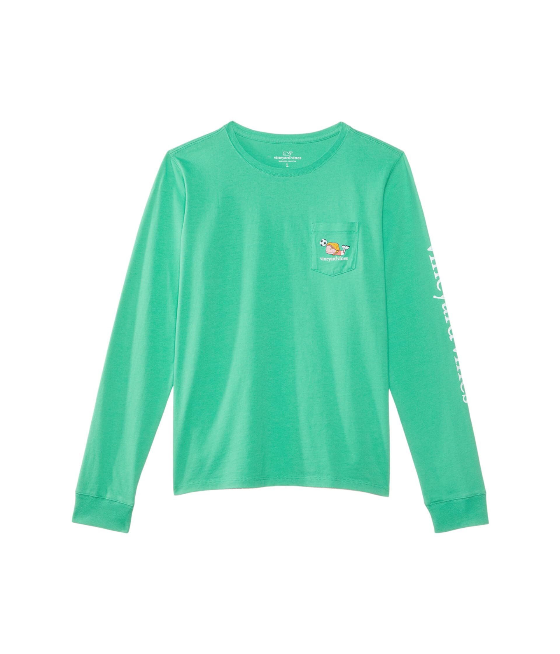 Детская Футболка Vineyard Vines Soccer Long Sleeve Vineyard Vines