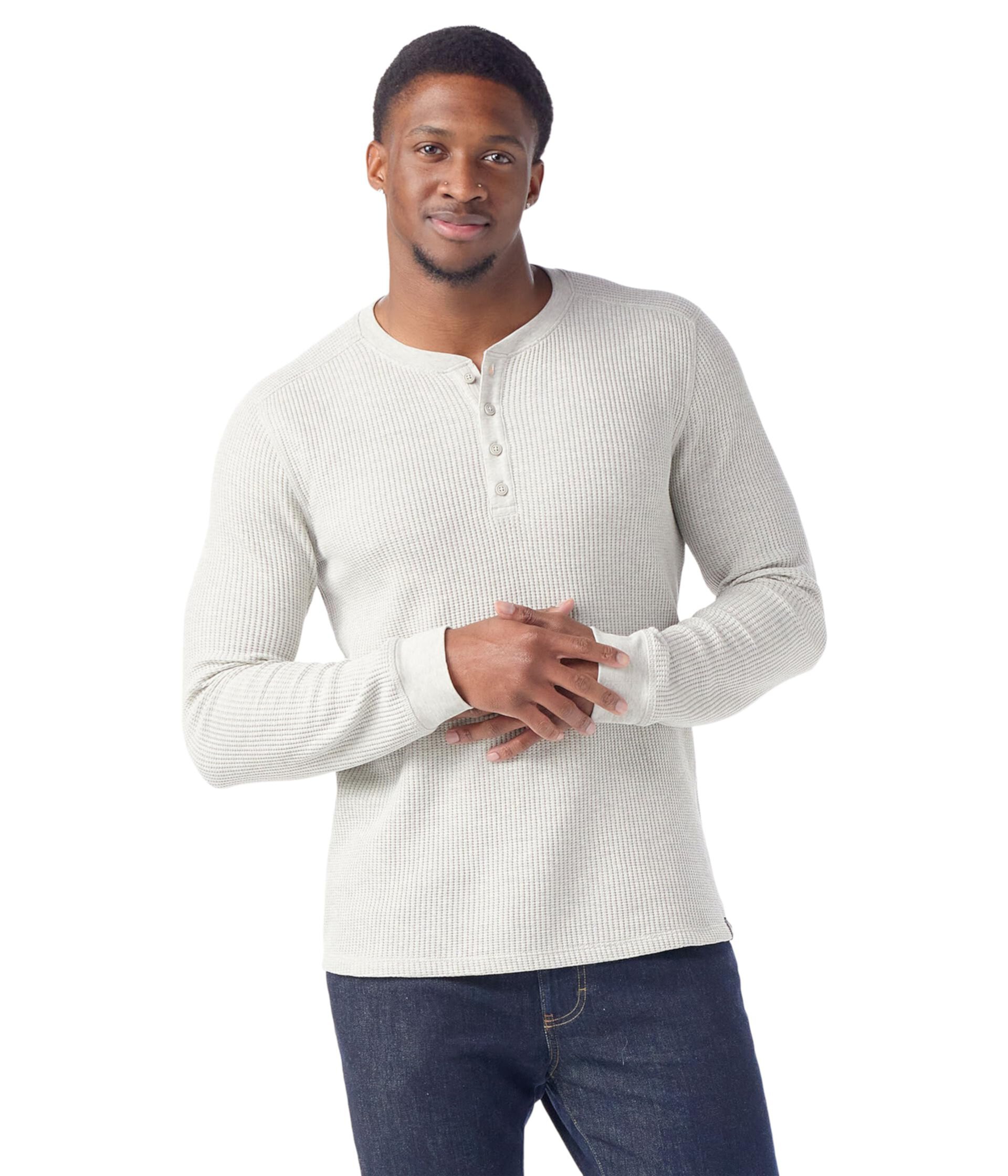 Мужская Футболка Smartwool Waffle Long Sleeve Henley Smartwool