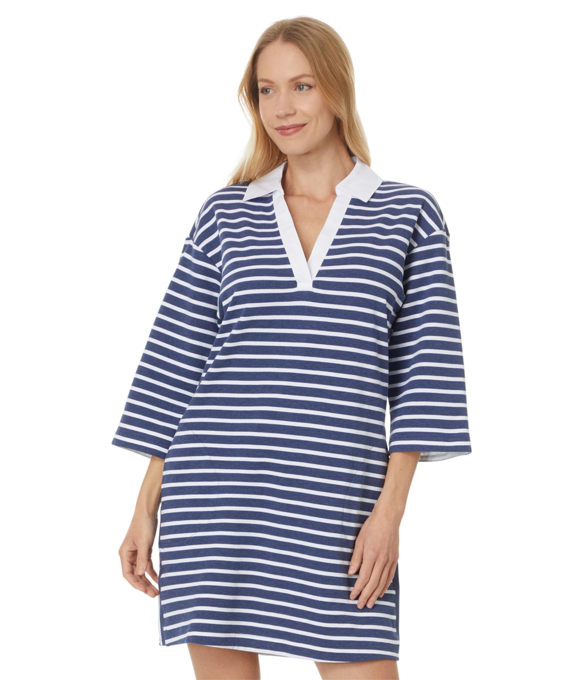 Женское Платье Tommy Bahama Jovanna Stripe 3/4 Sleeve Tommy Bahama