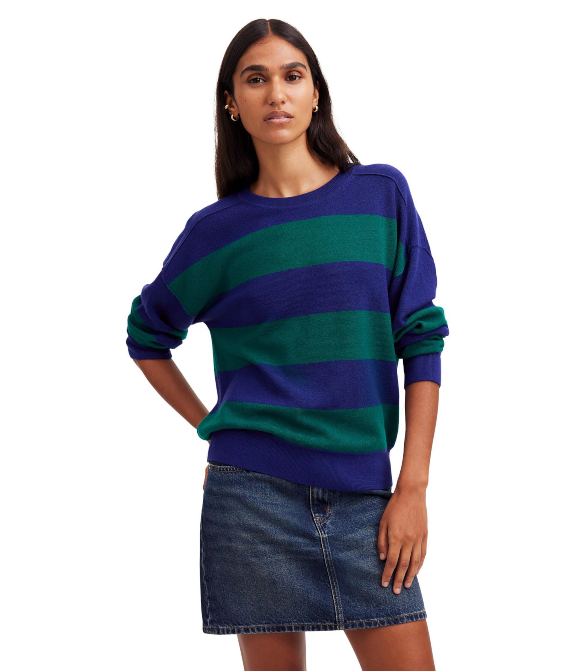 Женский Свитер Madewell Stripe Hayes Merino Wool Madewell