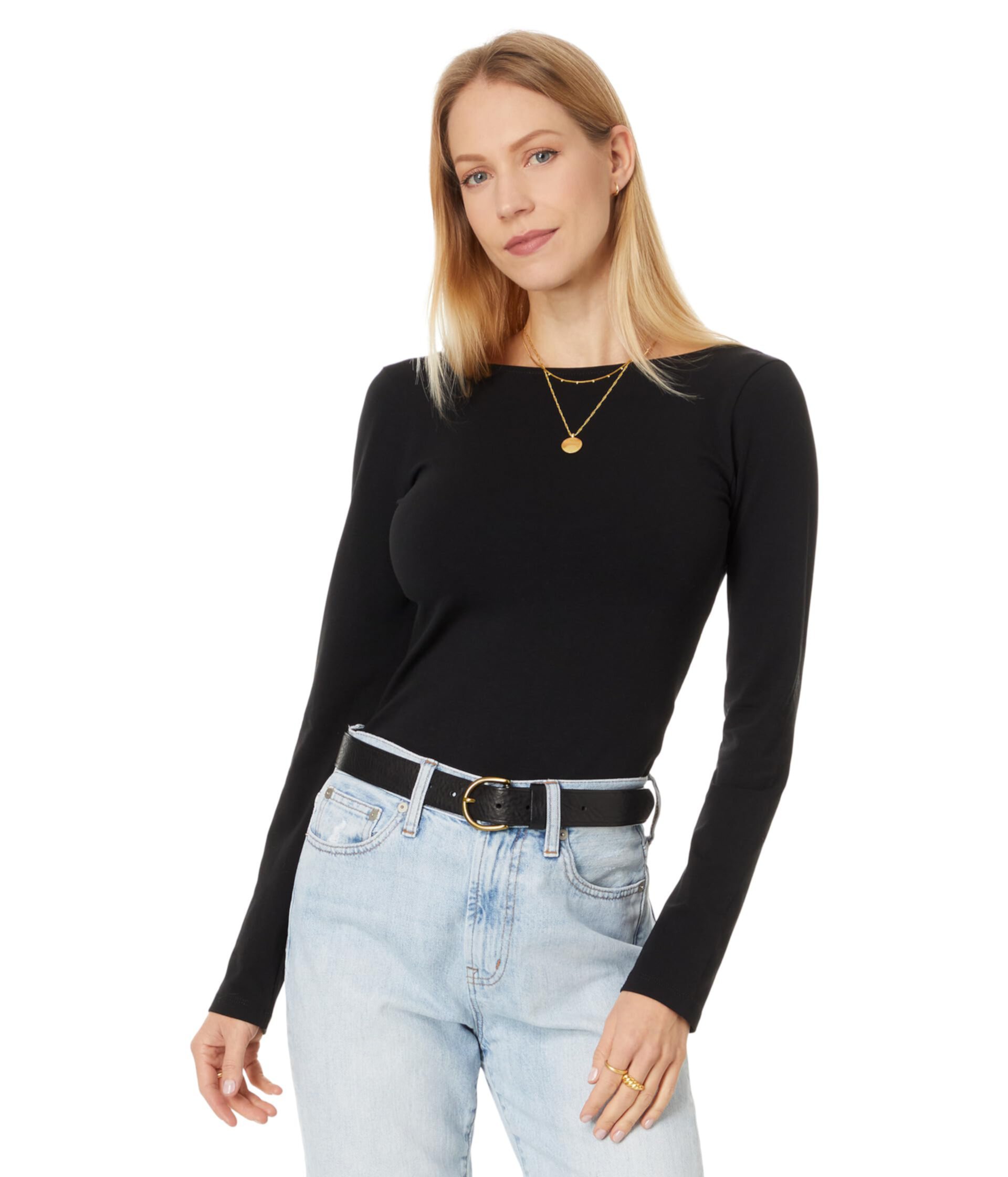 Женская Футболка Madewell Long Sleeve Ballet Back Tee Madewell