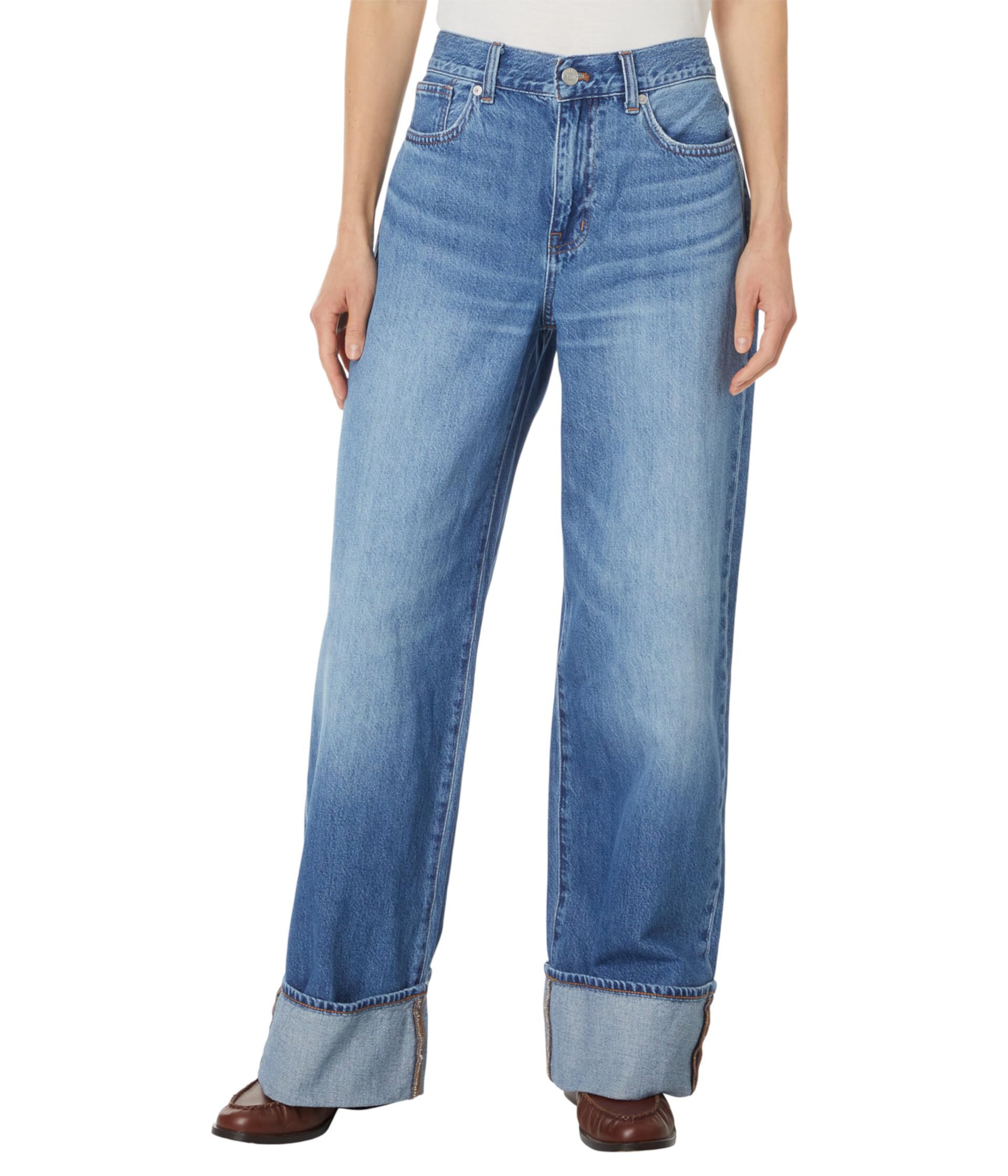 Женские Прямые джинсы Madewell Med Superwide в Fannin Wash Madewell