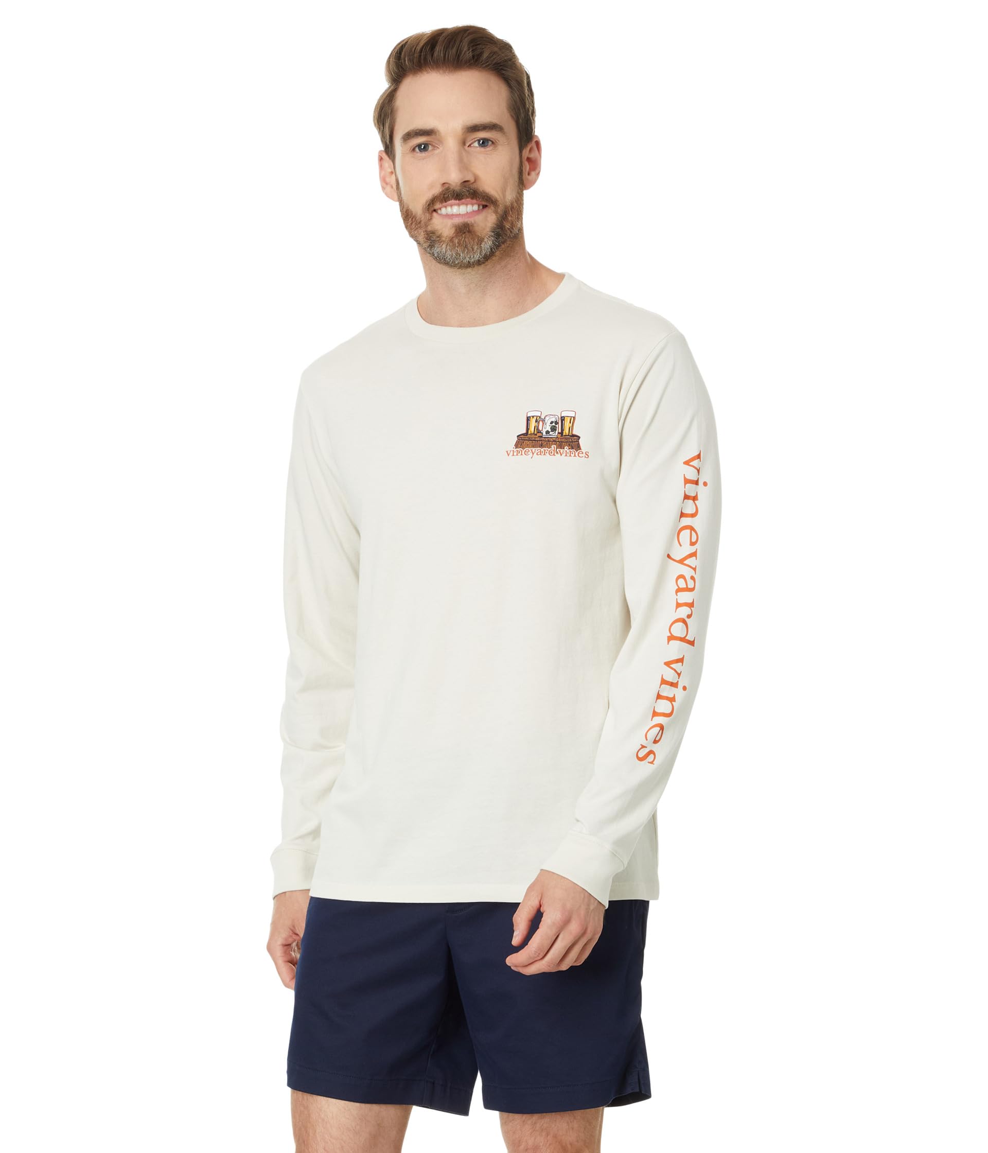 Мужская Футболка Vineyard Vines Harvest Maze Long Sleeve Tee Vineyard Vines