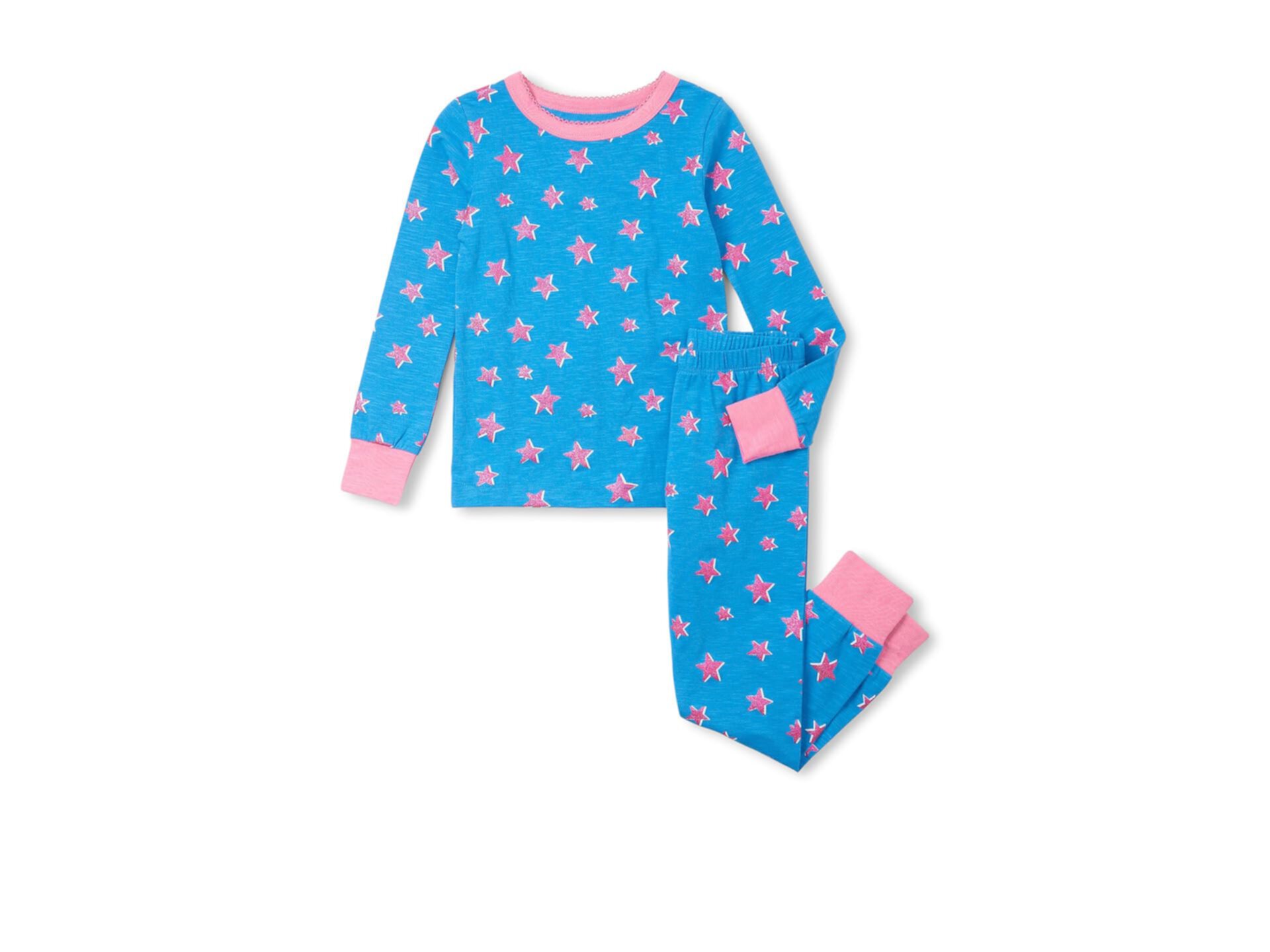 Детские Пижамы Hatley Комплект Пижам Glitter Stars Stretch Cotton Hatley