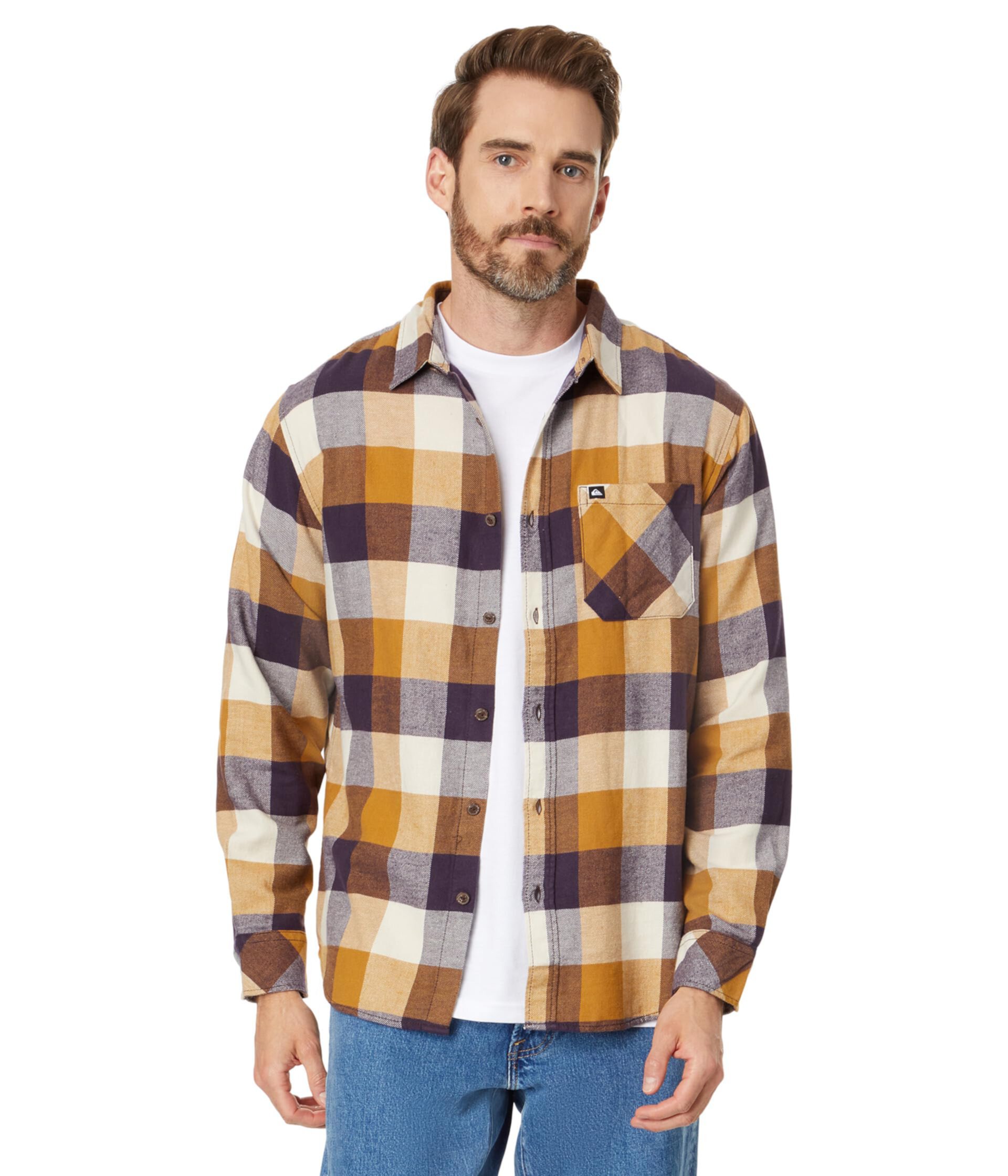 Мужская Повседневная рубашка Quiksilver Motherfly Long Sleeve Flannel Woven Quiksilver