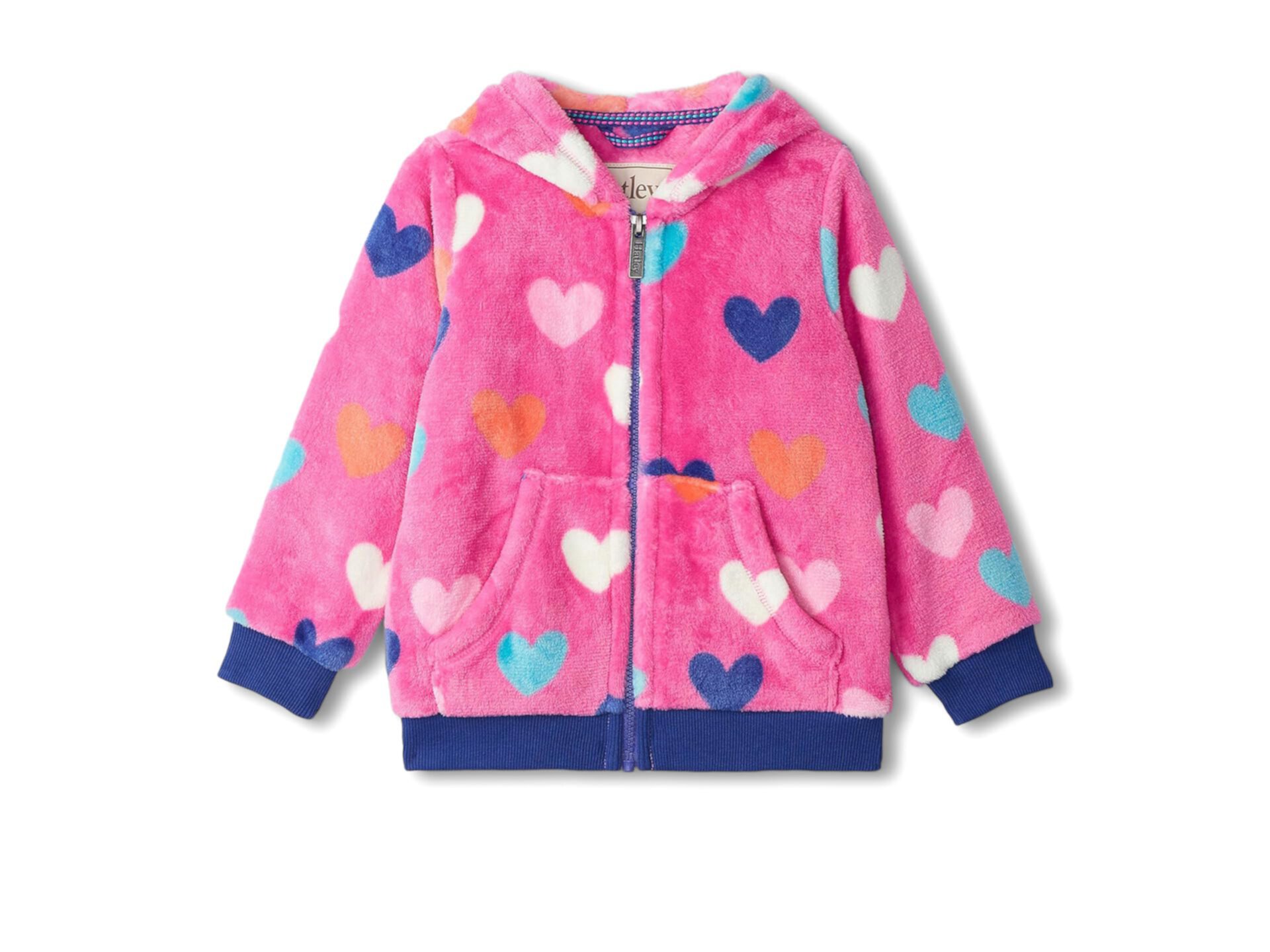 Детские ветровки и легкие куртки Hatley Hearts Fuzzy Fleece Zip-Up Hoodie Hatley