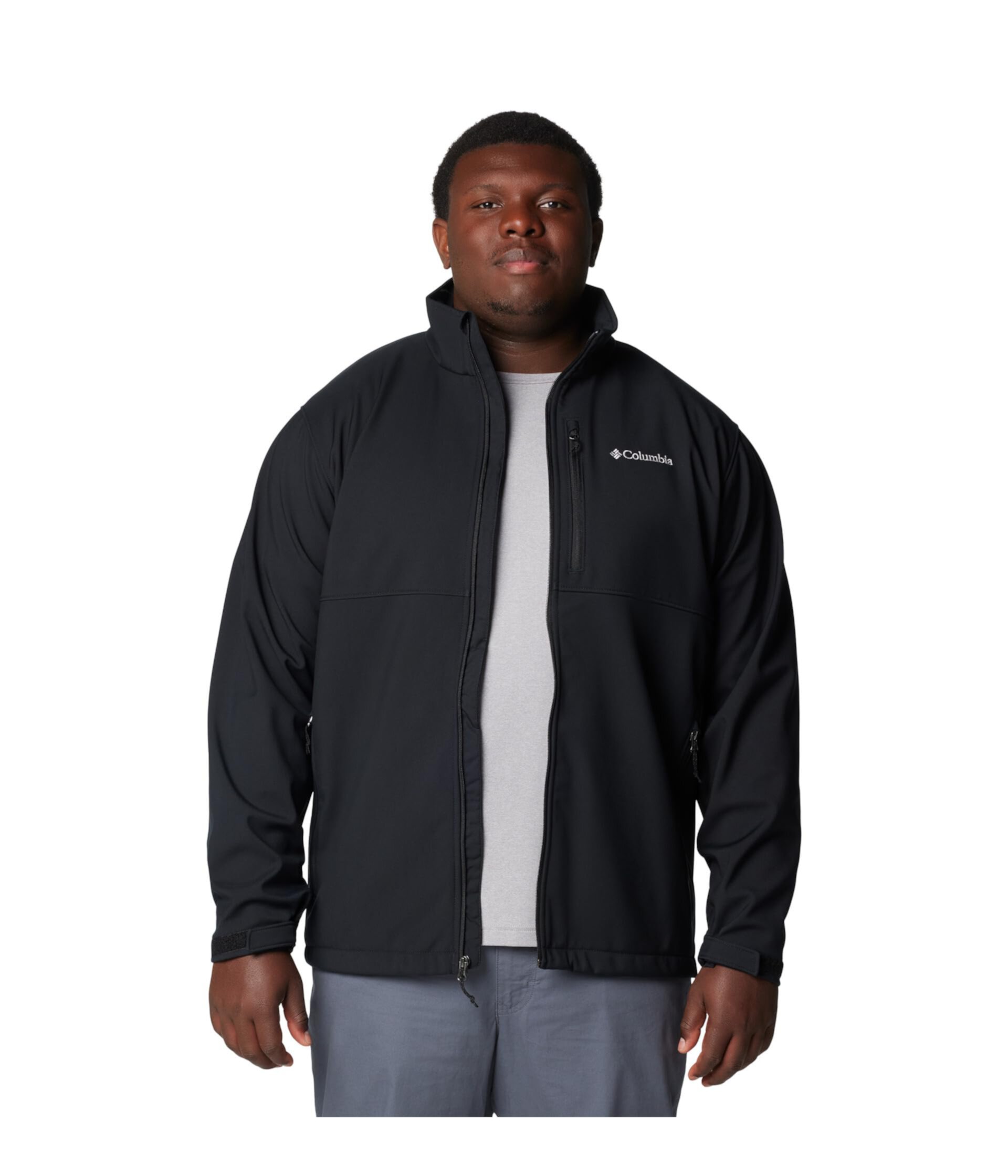 Мужская куртка Columbia Big & Tall Ascender Softshell на молнии, 100% полиэстер Columbia