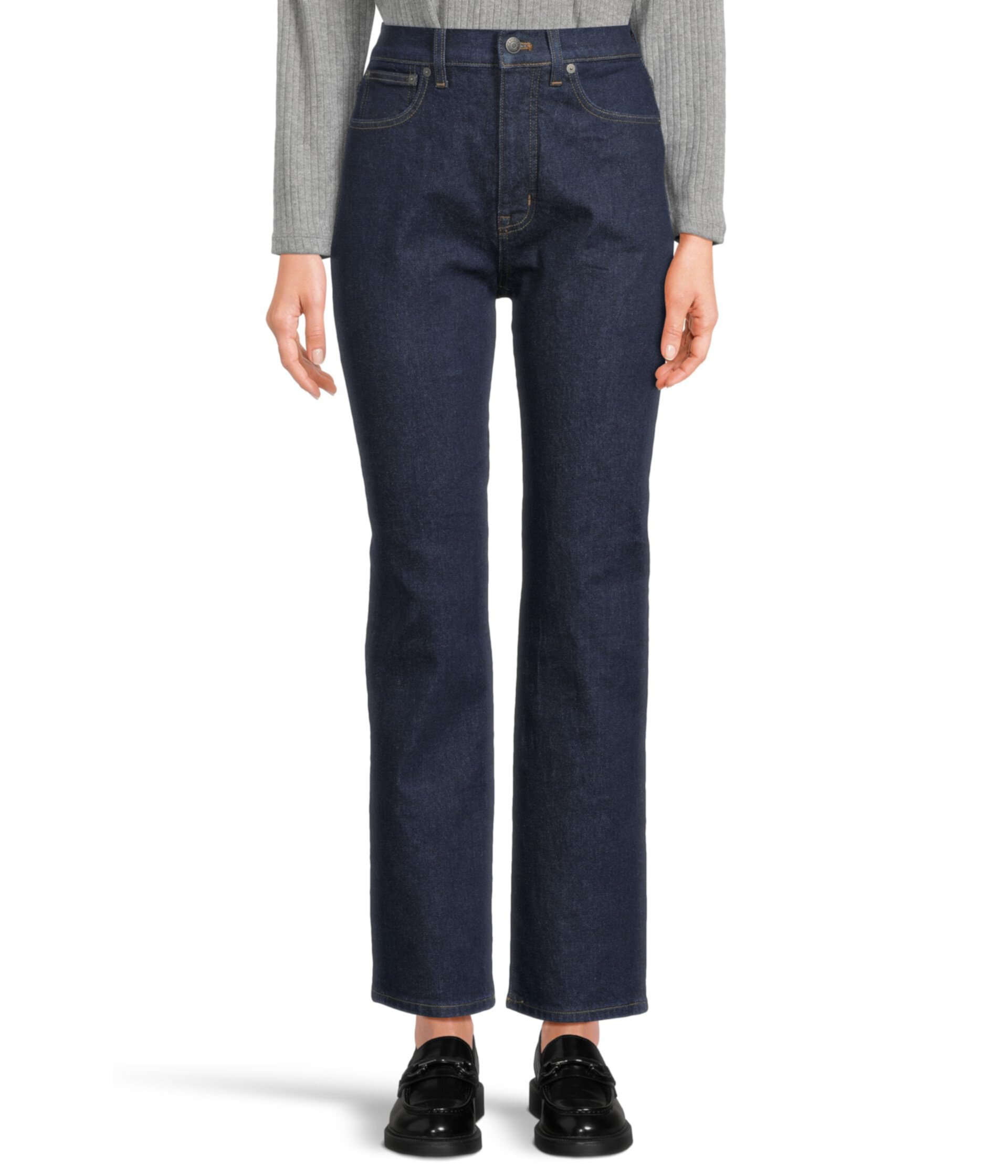 Женские Прямые джинсы Madewell 90's Straight с Пудровым Длинами в Norman Wash Madewell