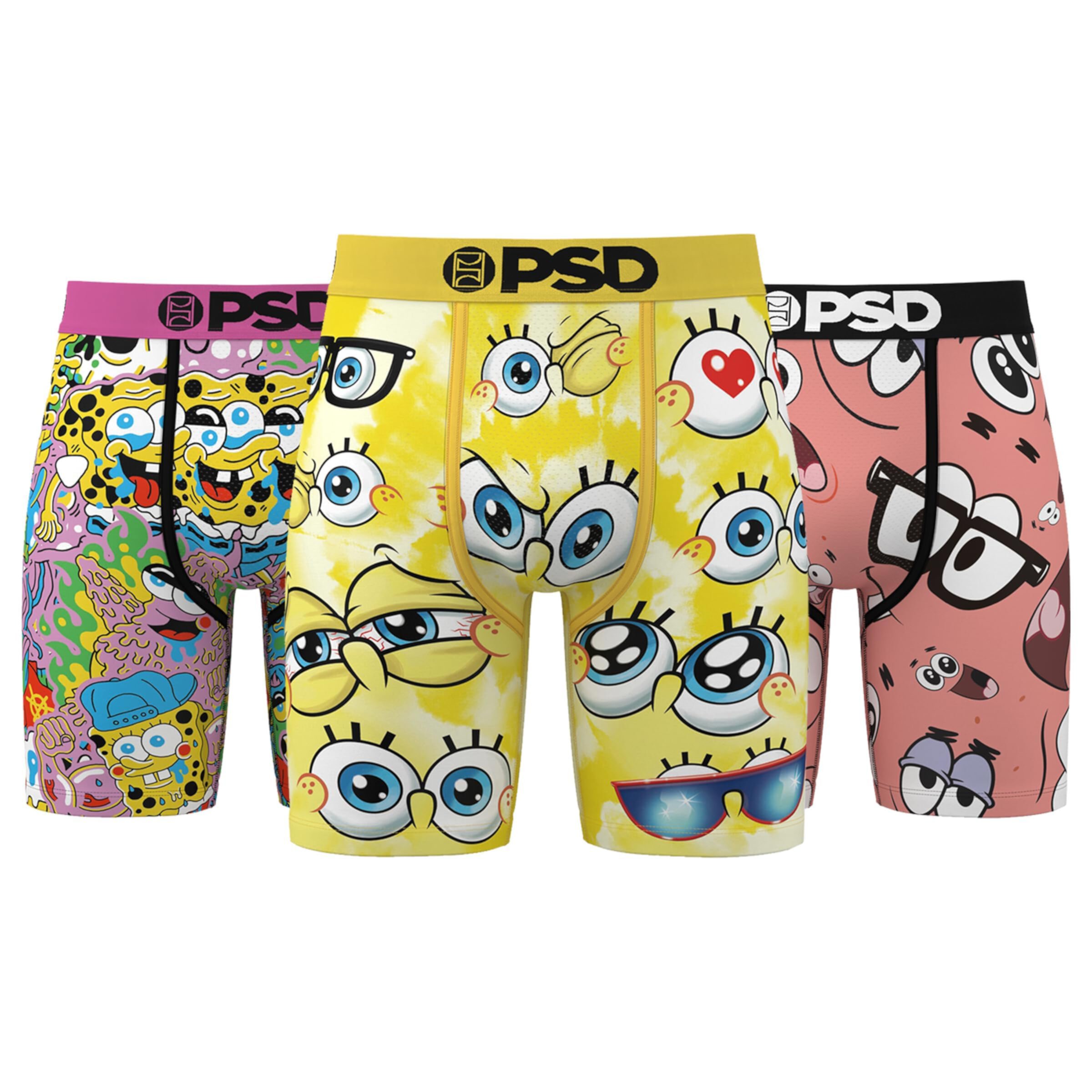 Мужские Трусы PSD Spongebob Faces 3 pack PSD