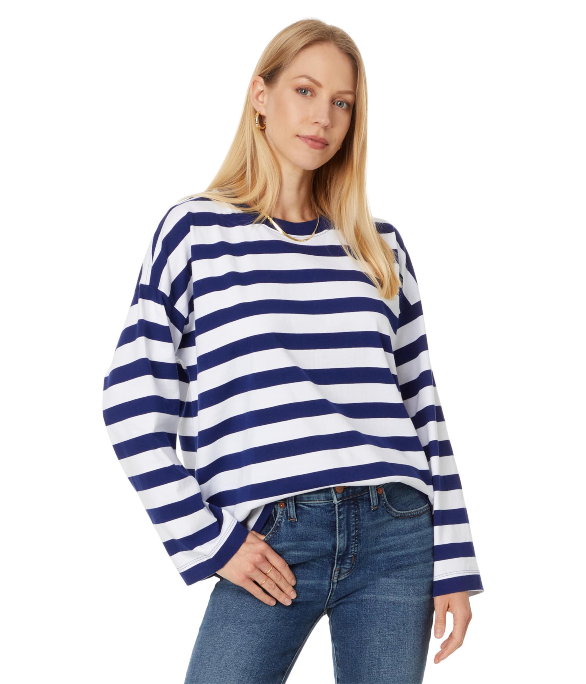 Женская Футболка Madewell Easy Long Sleeve Tee Madewell