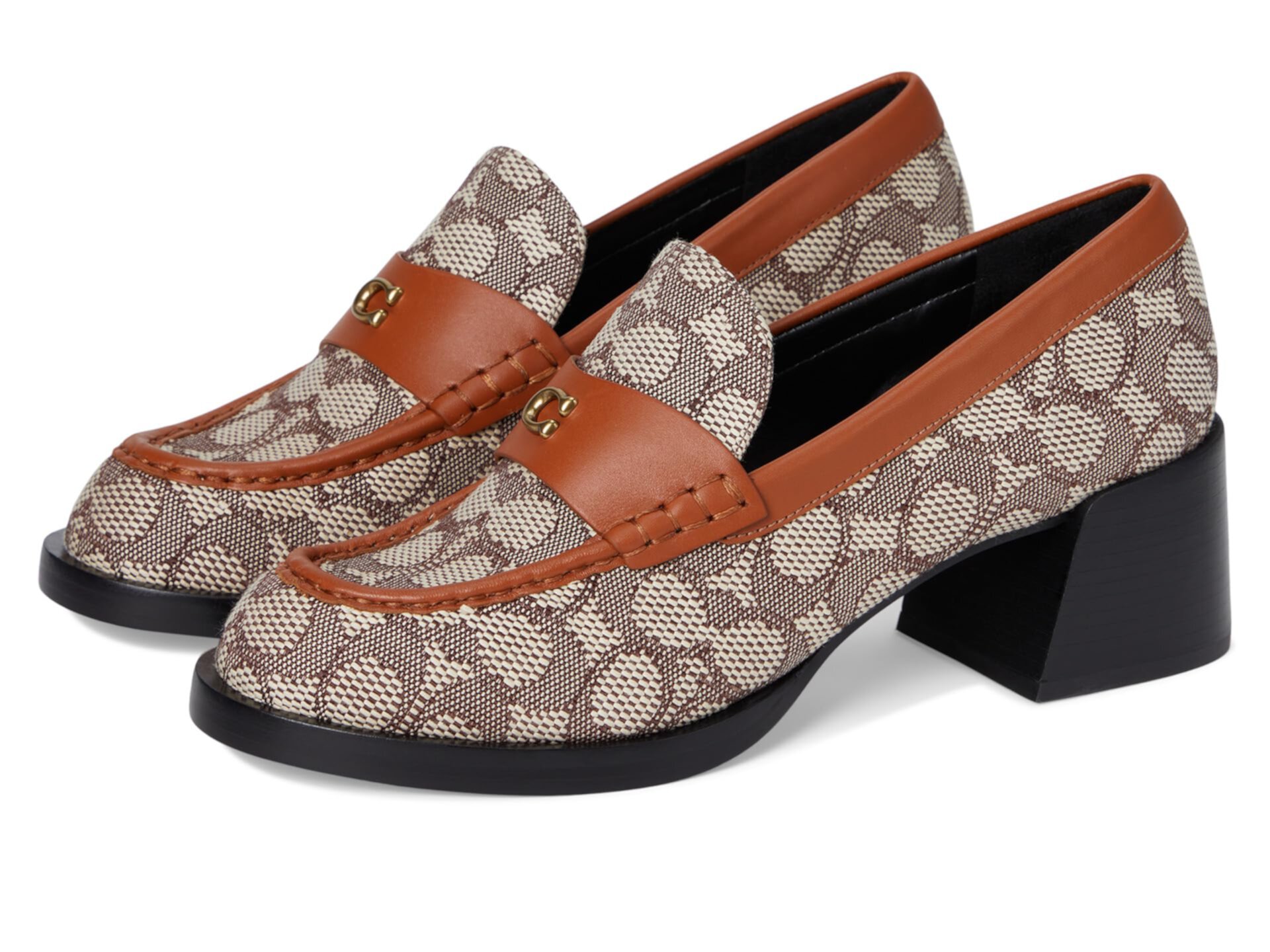 Женские Лодочки COACH Natalie Loafer In Signature Textile Jacquard COACH