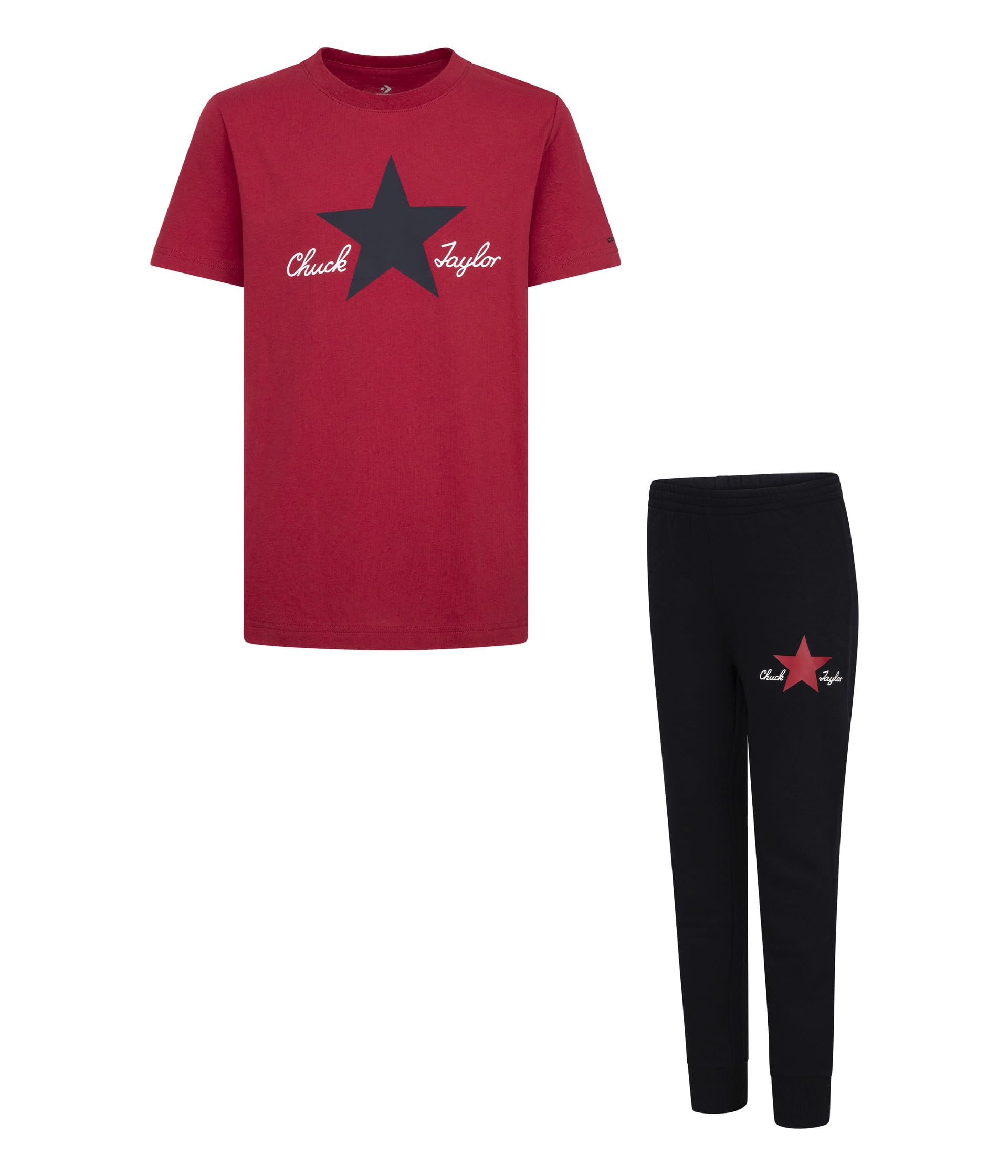 Детский Комплект Одежды Converse Kids Star Graphic T-Shirt & Jogger Set Converse Kids