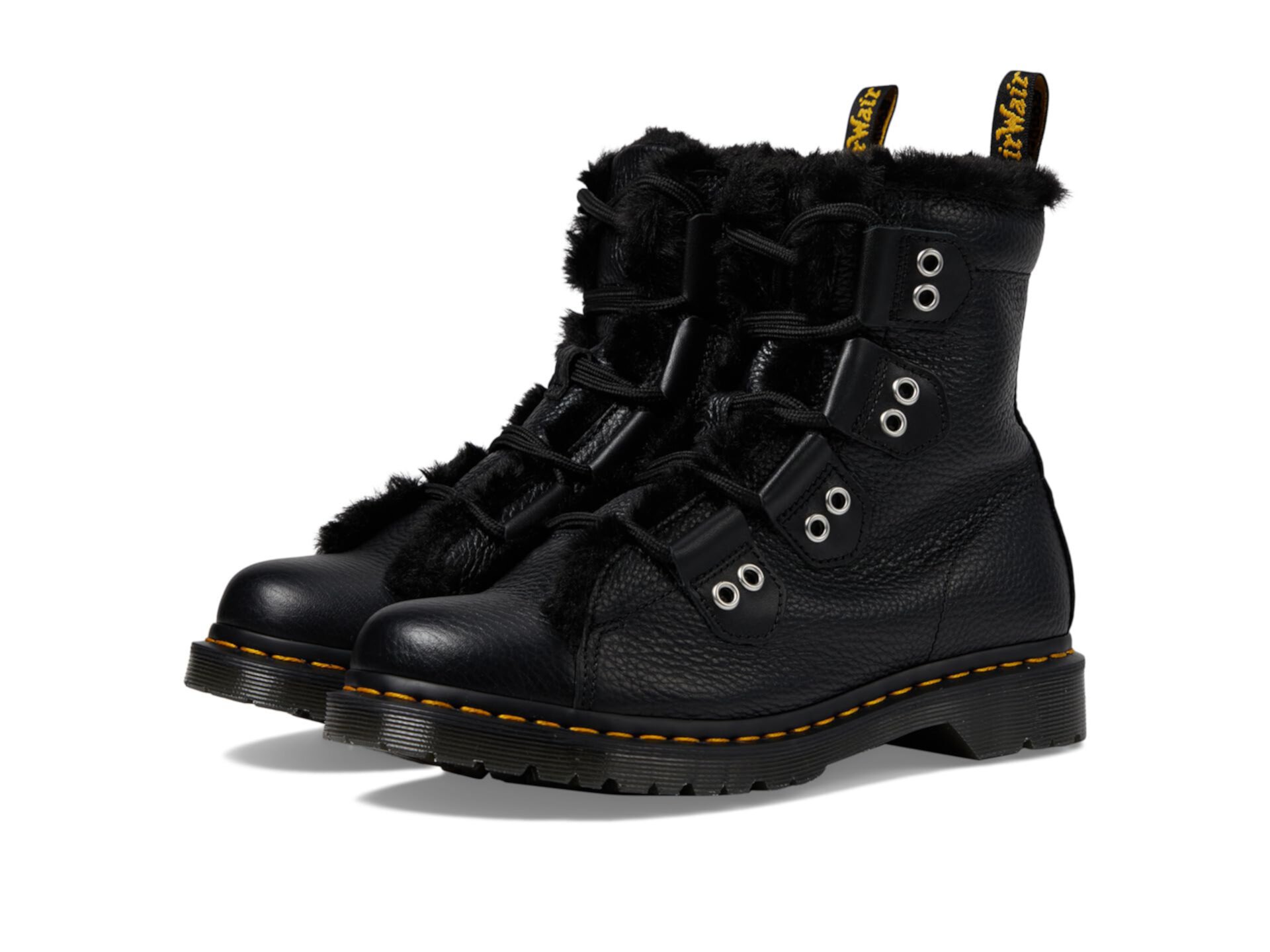 Ботинки Dr. Martens 1460 Lace To Toe с искусственным мехом Dr. Martens