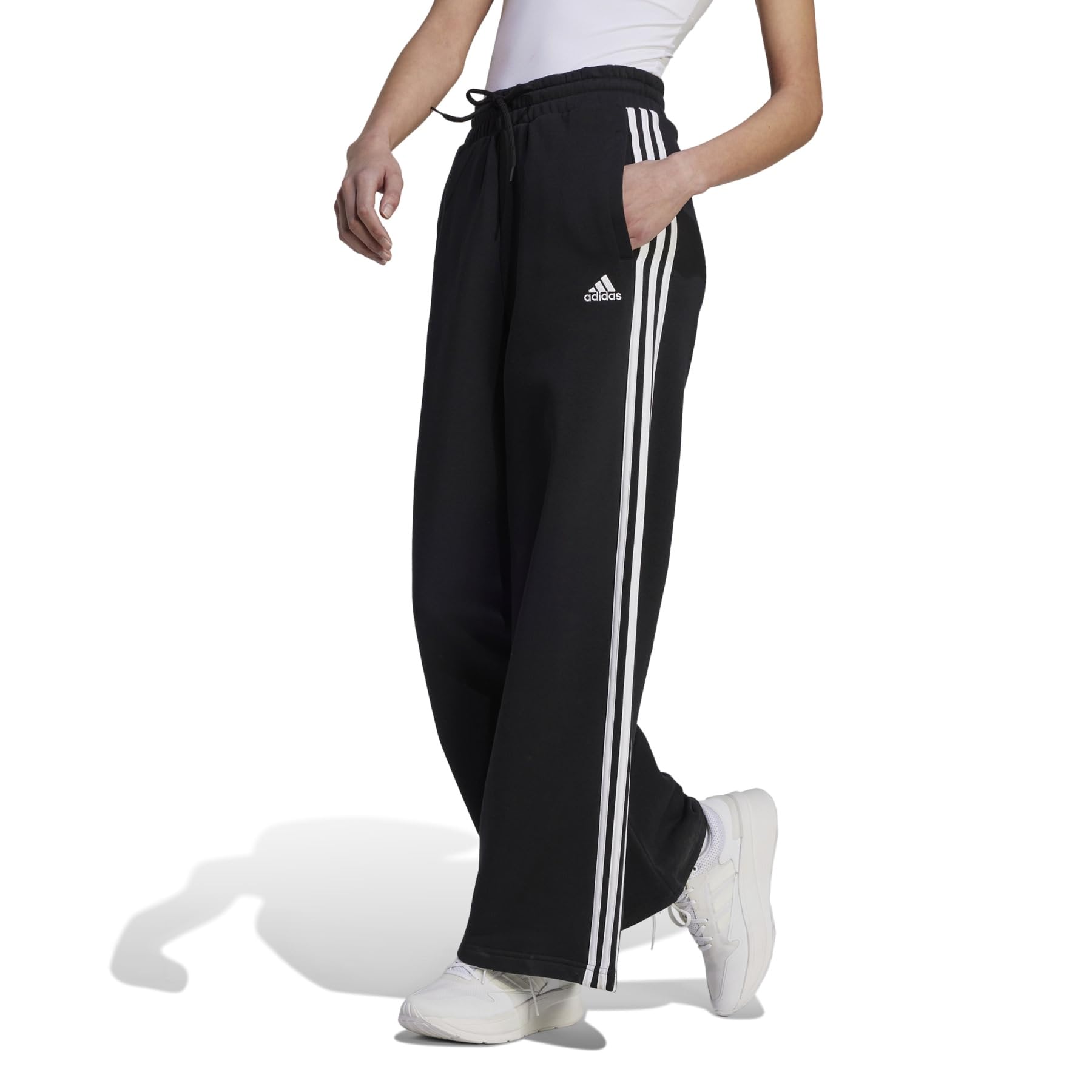 Женские Брюки Adidas 3-Stripes French Terry Wide Pants Adidas