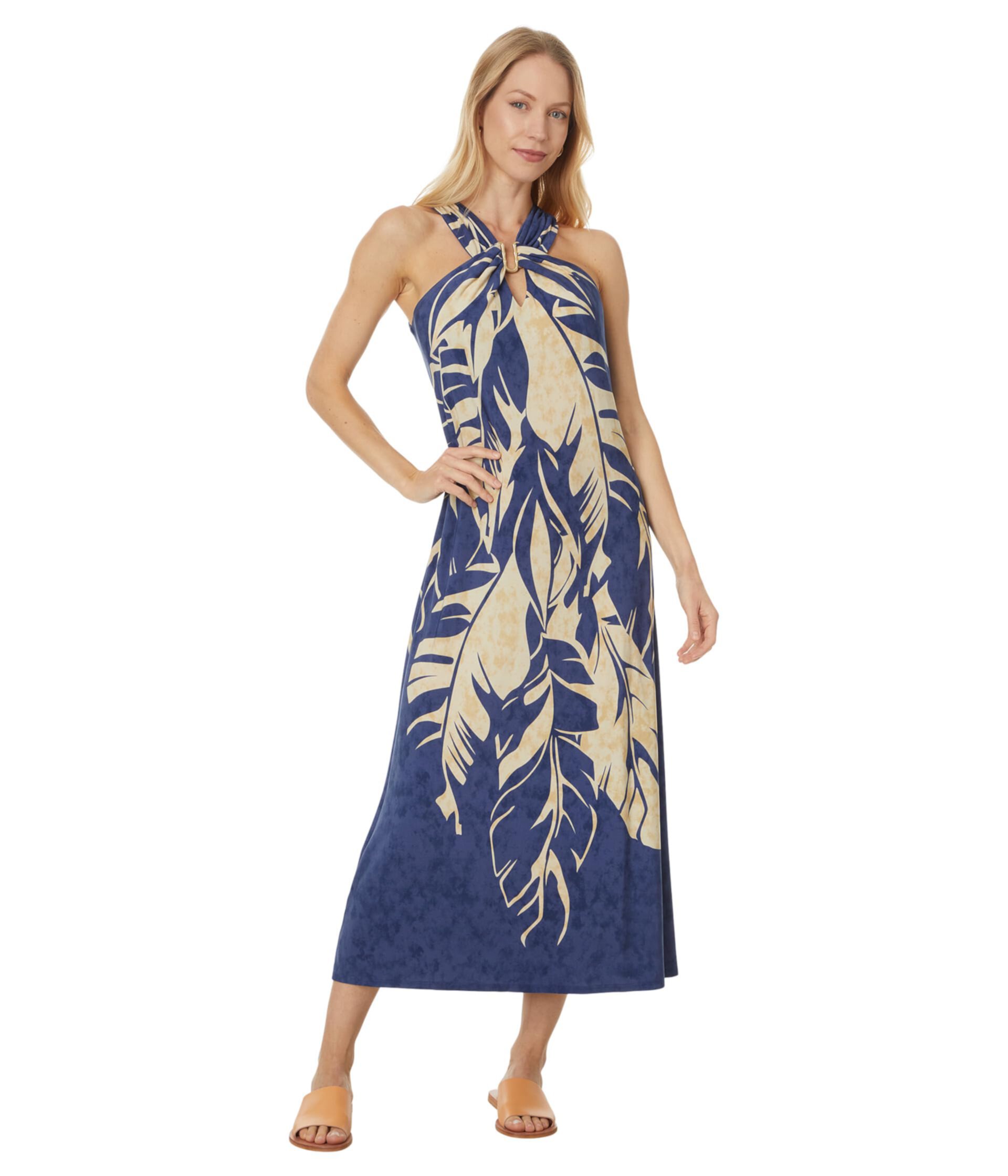 Женское Платье Tommy Bahama Regal Fronds Halter Midi Tommy Bahama